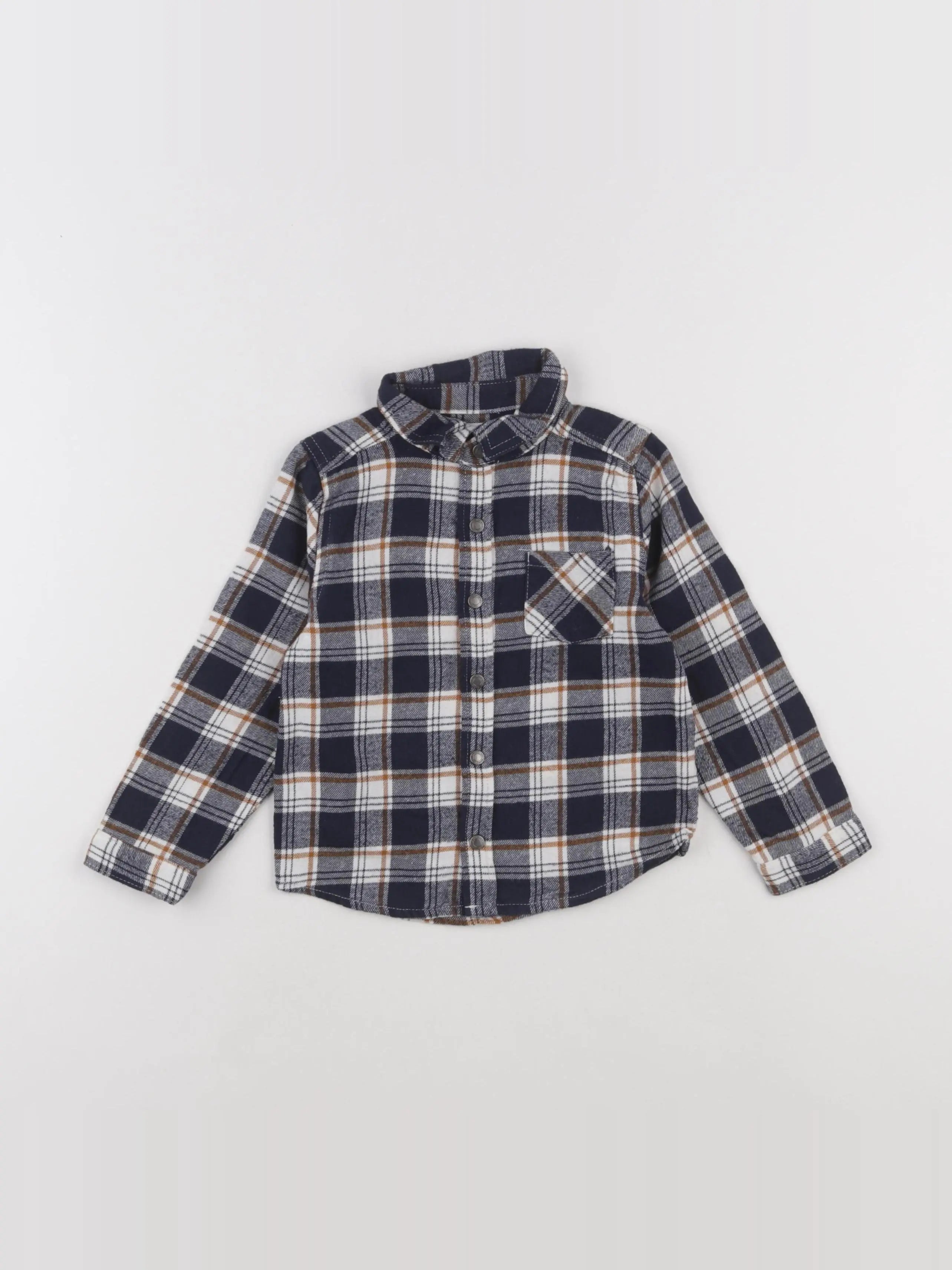 Vertbaudet - chemise bleu - 36 mois