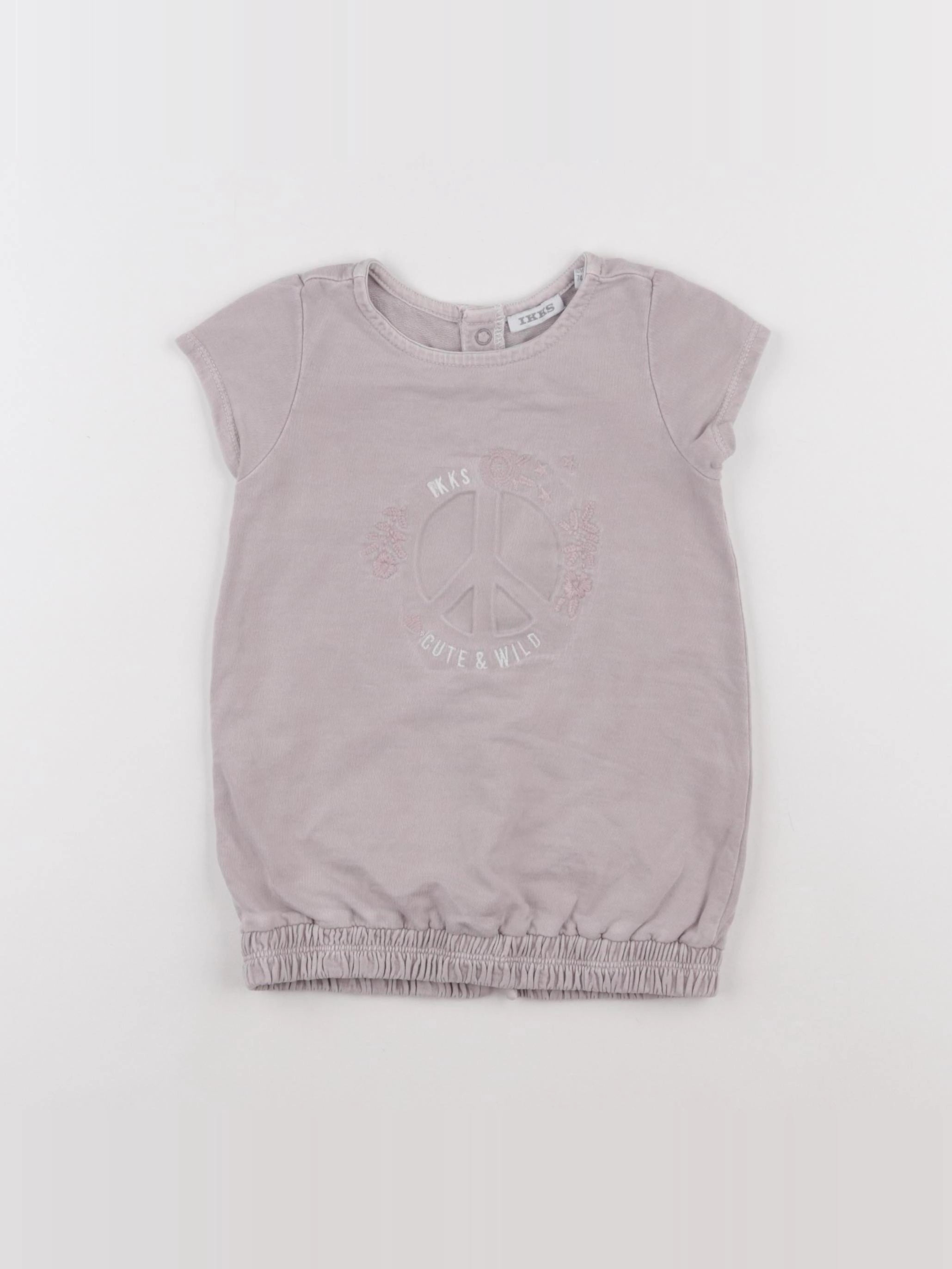 IKKS - robe violet - 12 mois