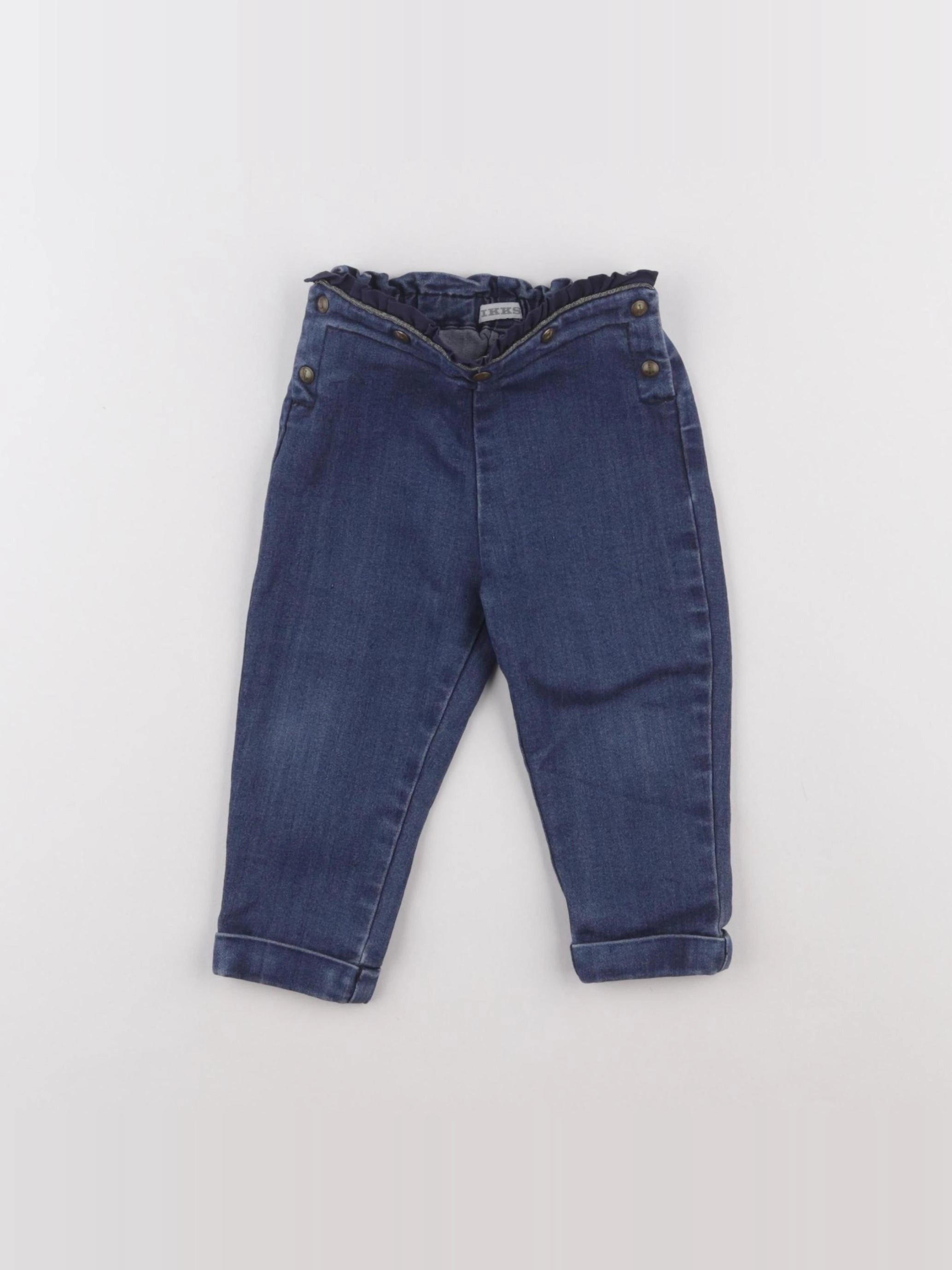 IKKS - pantalon bleu - 12 mois