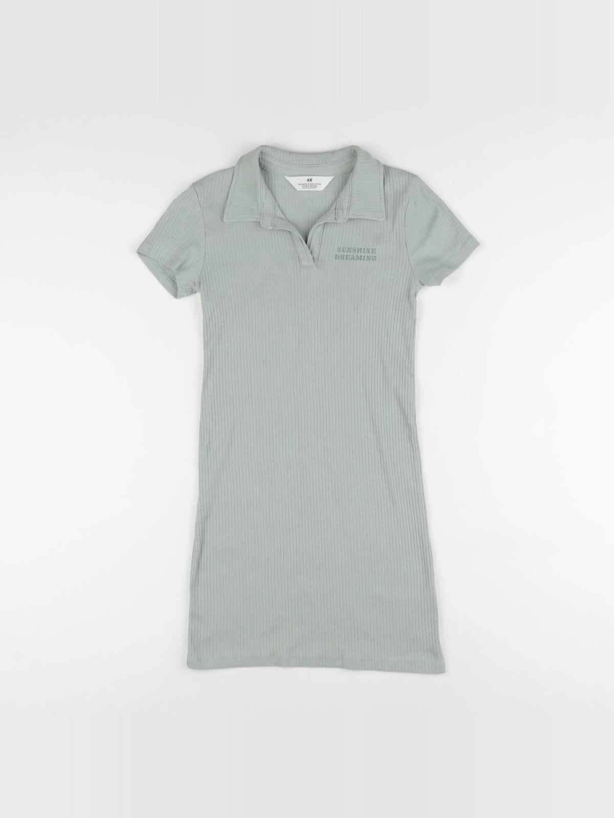 H&M - robe vert - 10/12 ans