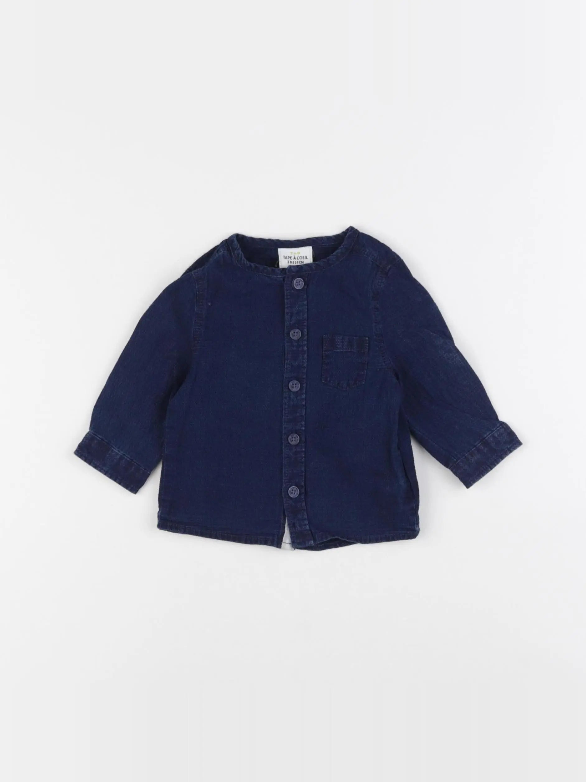 Tape à l'oeil - chemise bleu - 3 mois