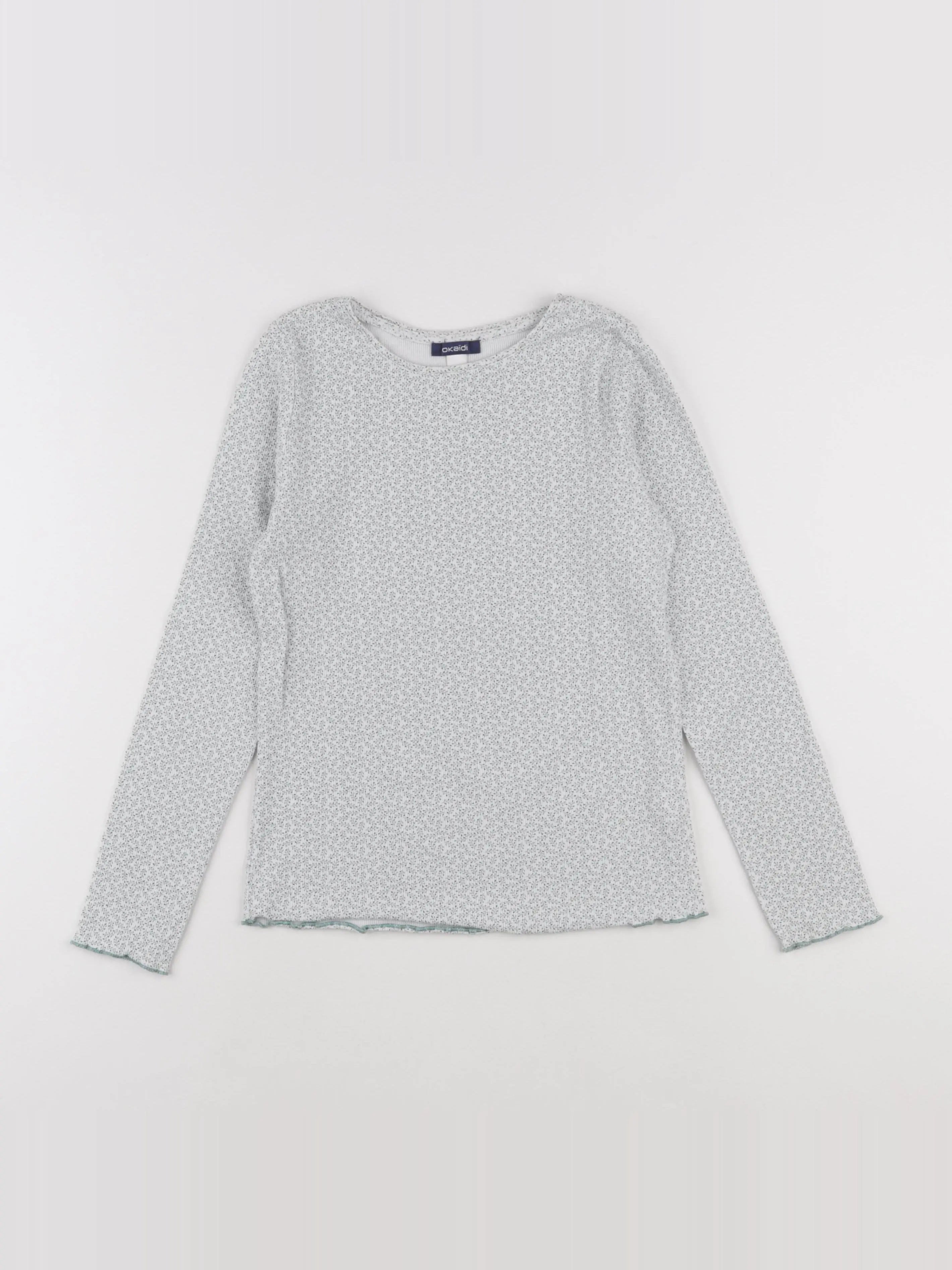 Okaidi - tee-shirt blanc, vert - 10 ans