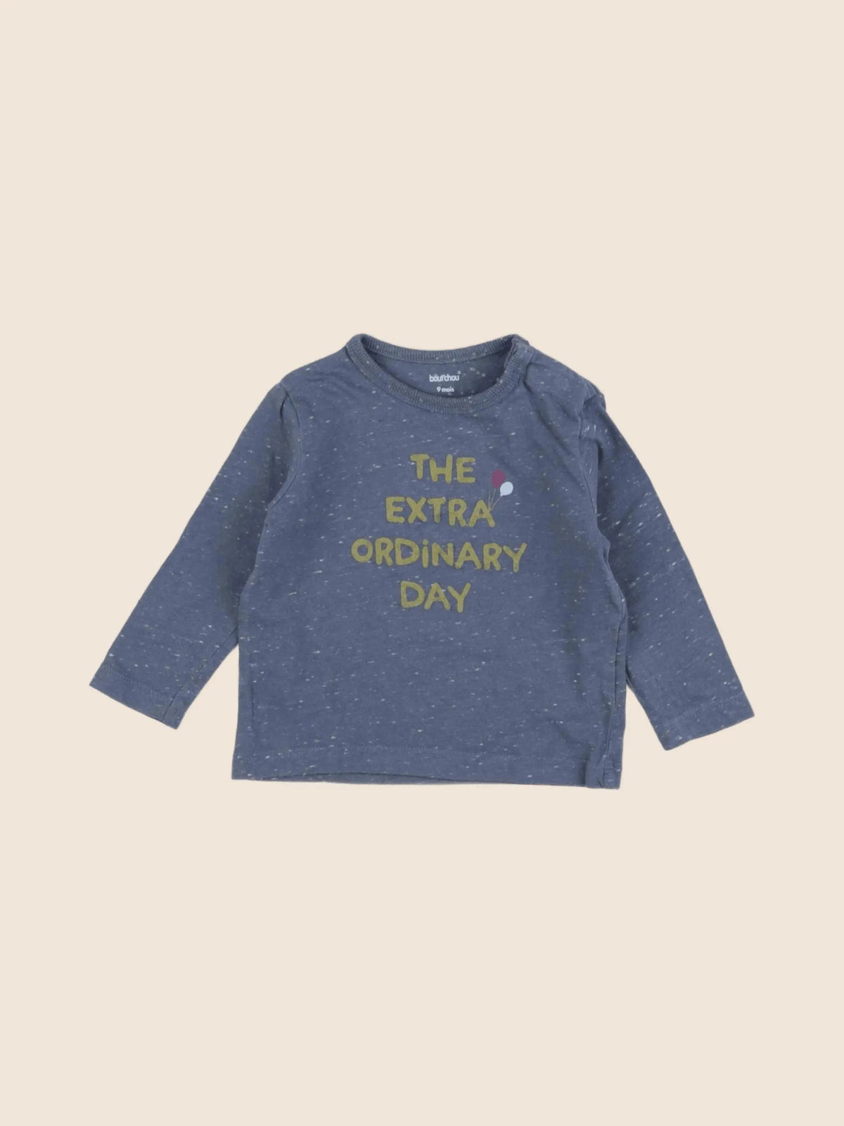 Boutchou - tee-shirt bleu - 9 mois