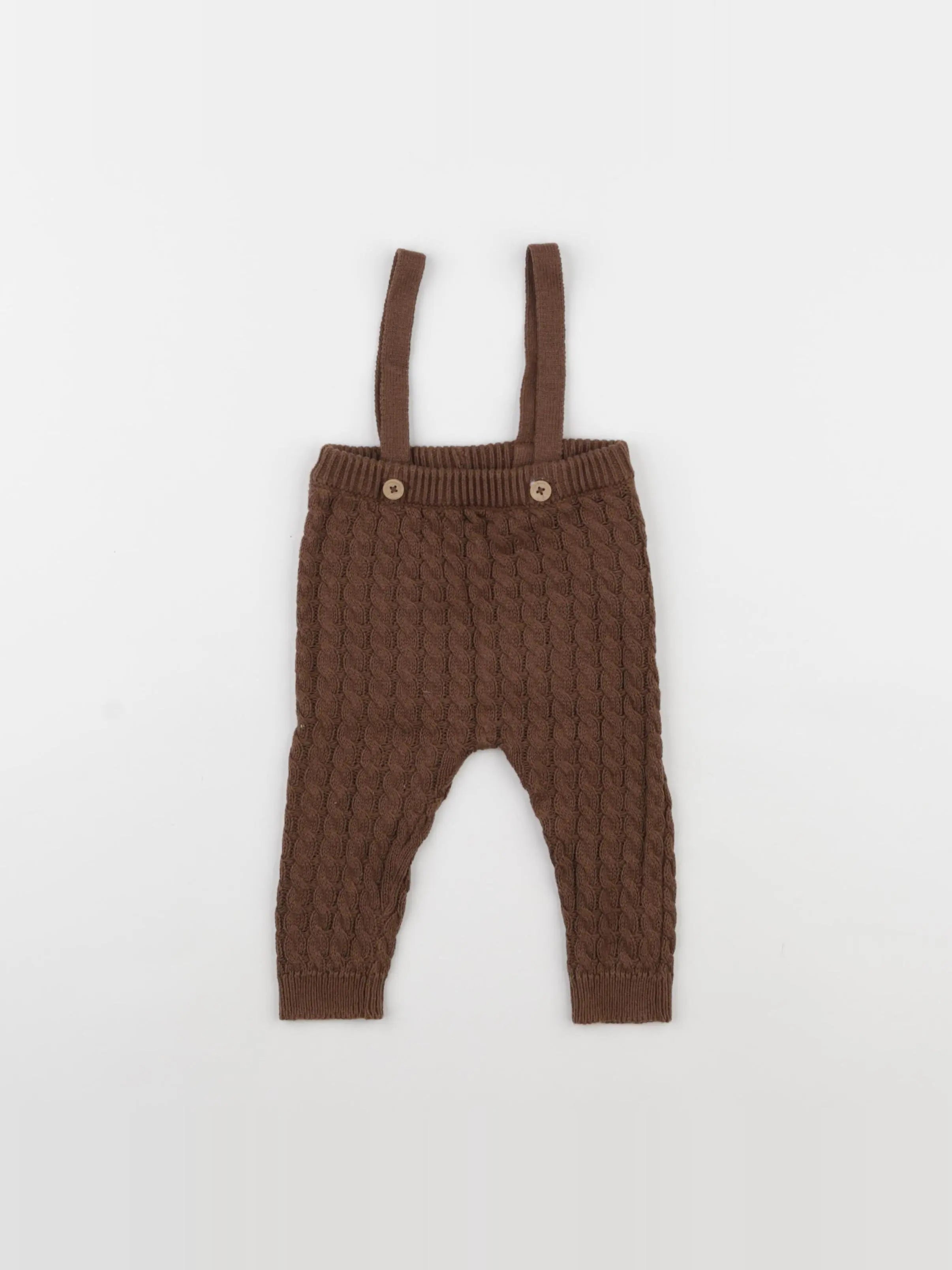Vertbaudet - pantalon marron - 6 mois