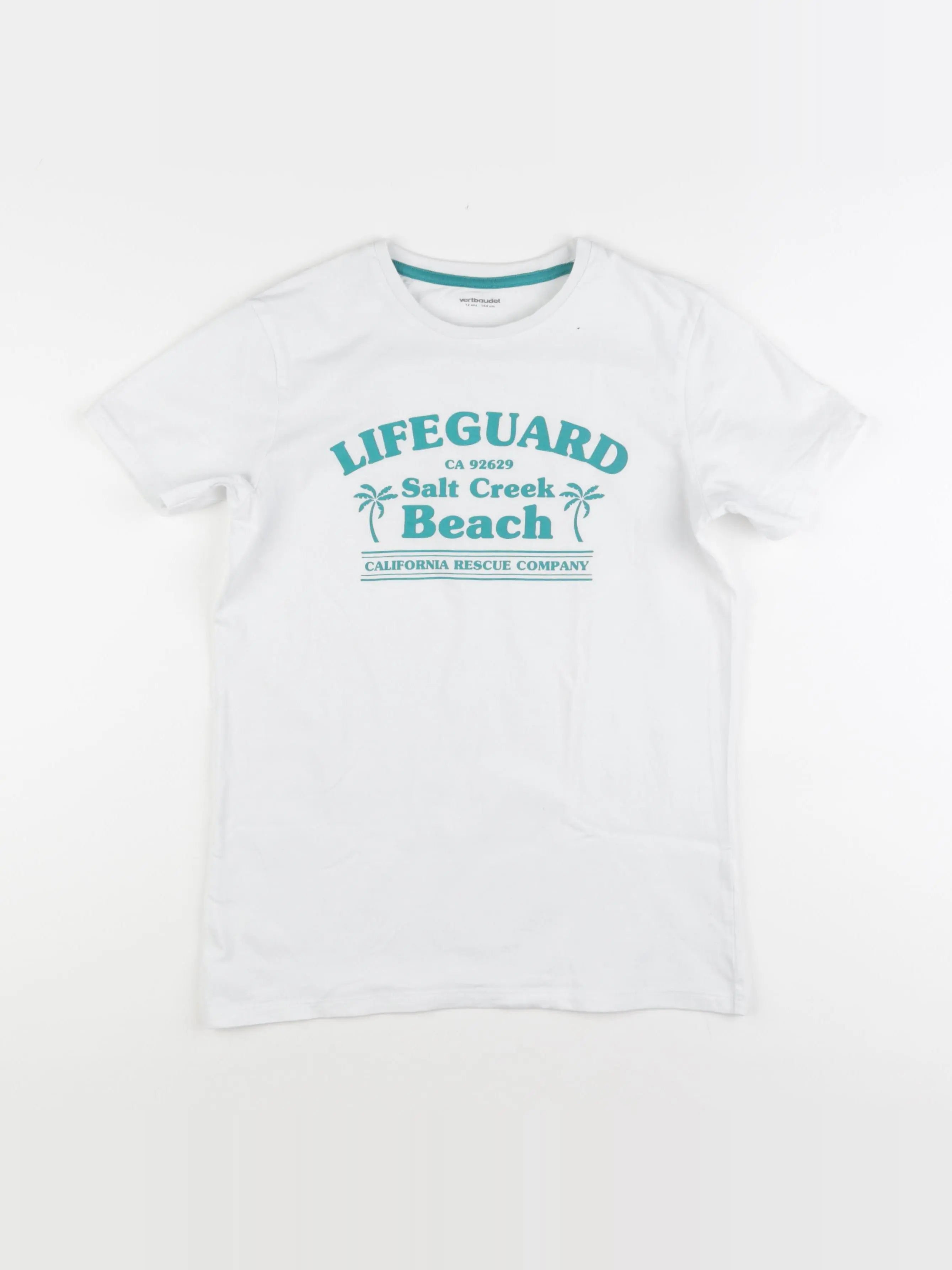 Vertbaudet - tee-shirt blanc - 12 ans