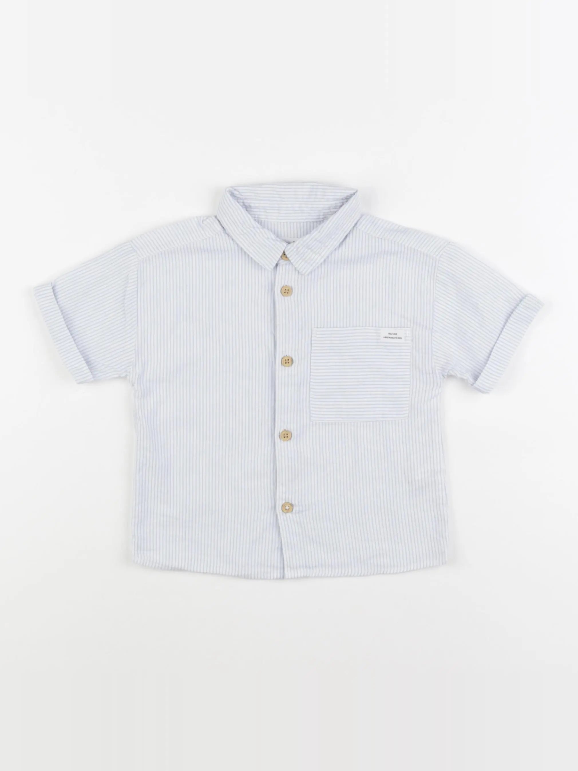 Zara - chemise bleu - 9/12 mois