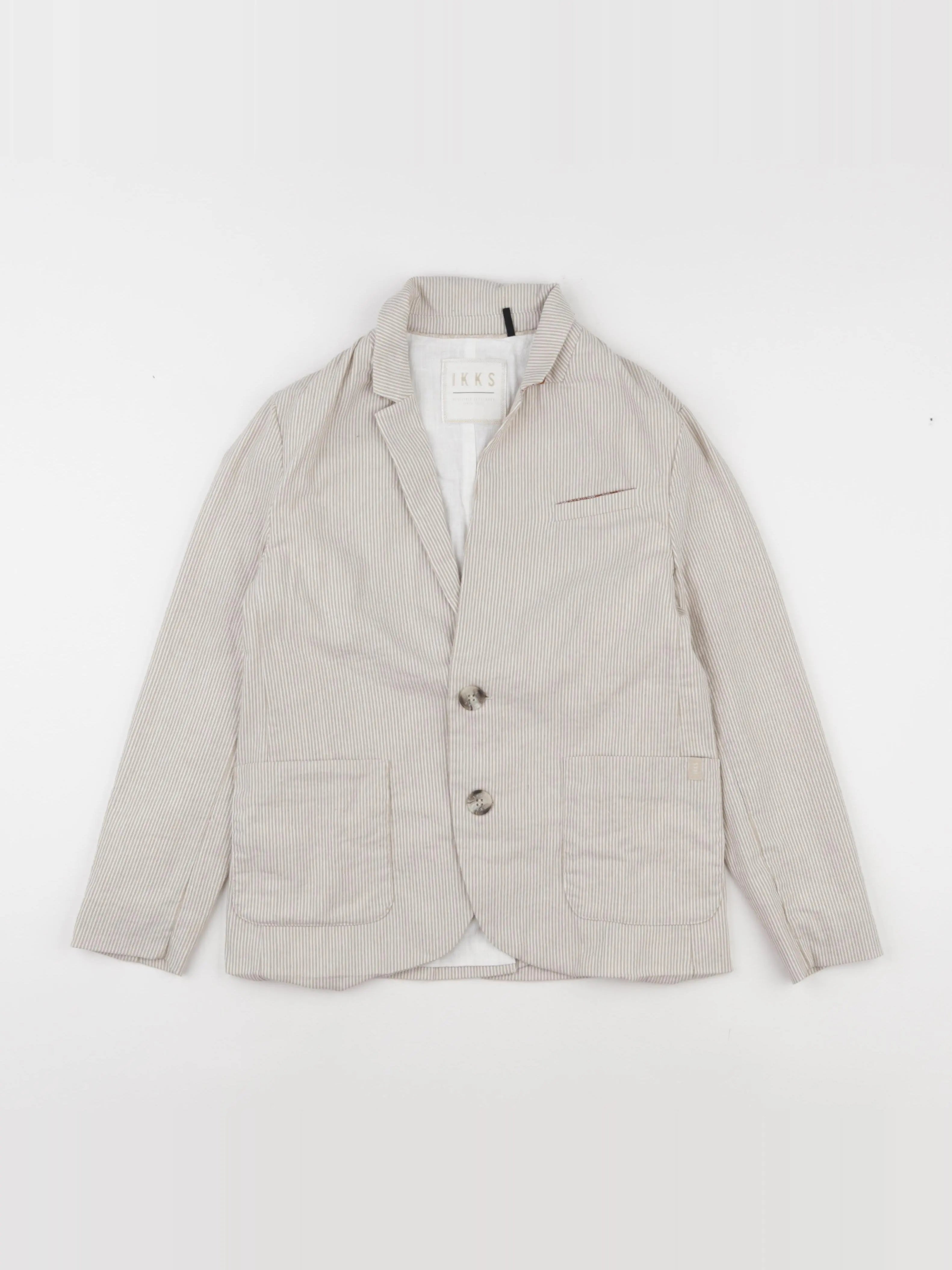 IKKS - veste marron, blanc - 10 ans