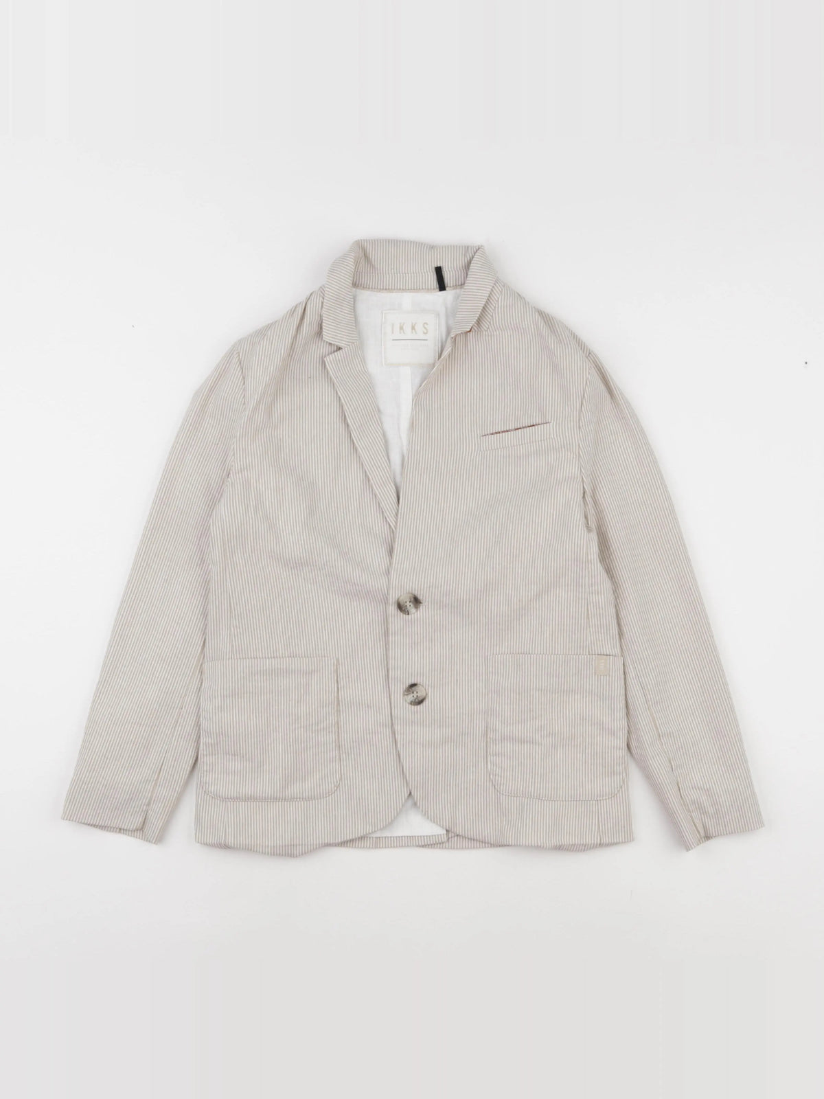 IKKS - veste marron, blanc - 10 ans