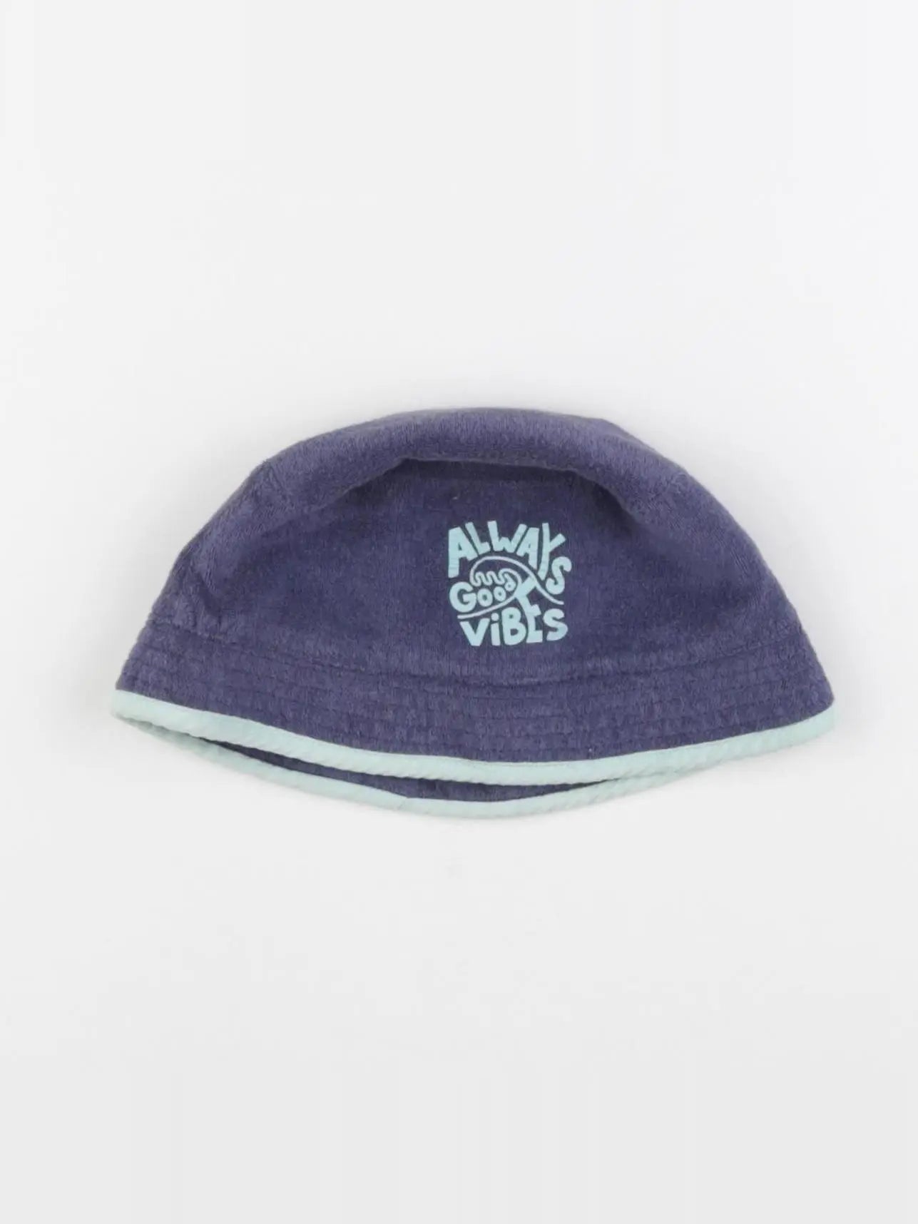 Vertbaudet - chapeau éponge  bleu - 4/6 ans