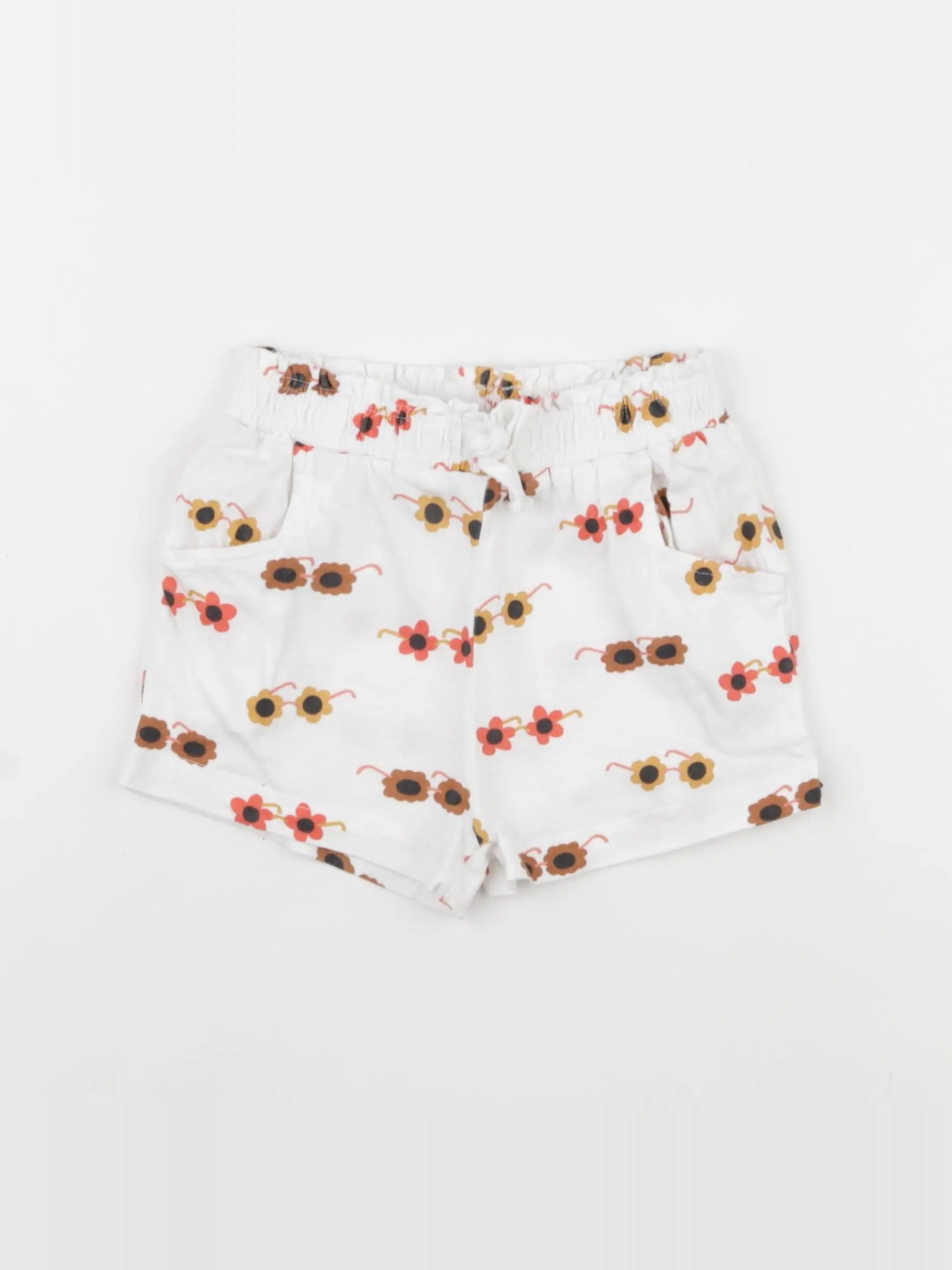 La Redoute - short blanc, multicolore - 4 ans