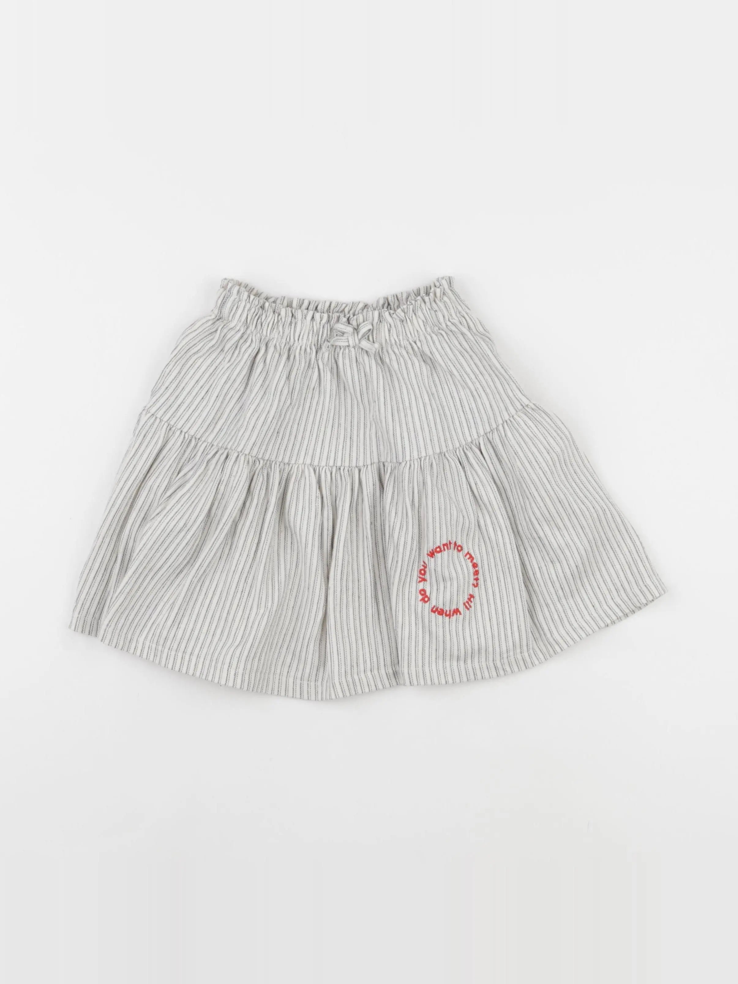 Zara - jupe beige, bleu - 3/4 ans