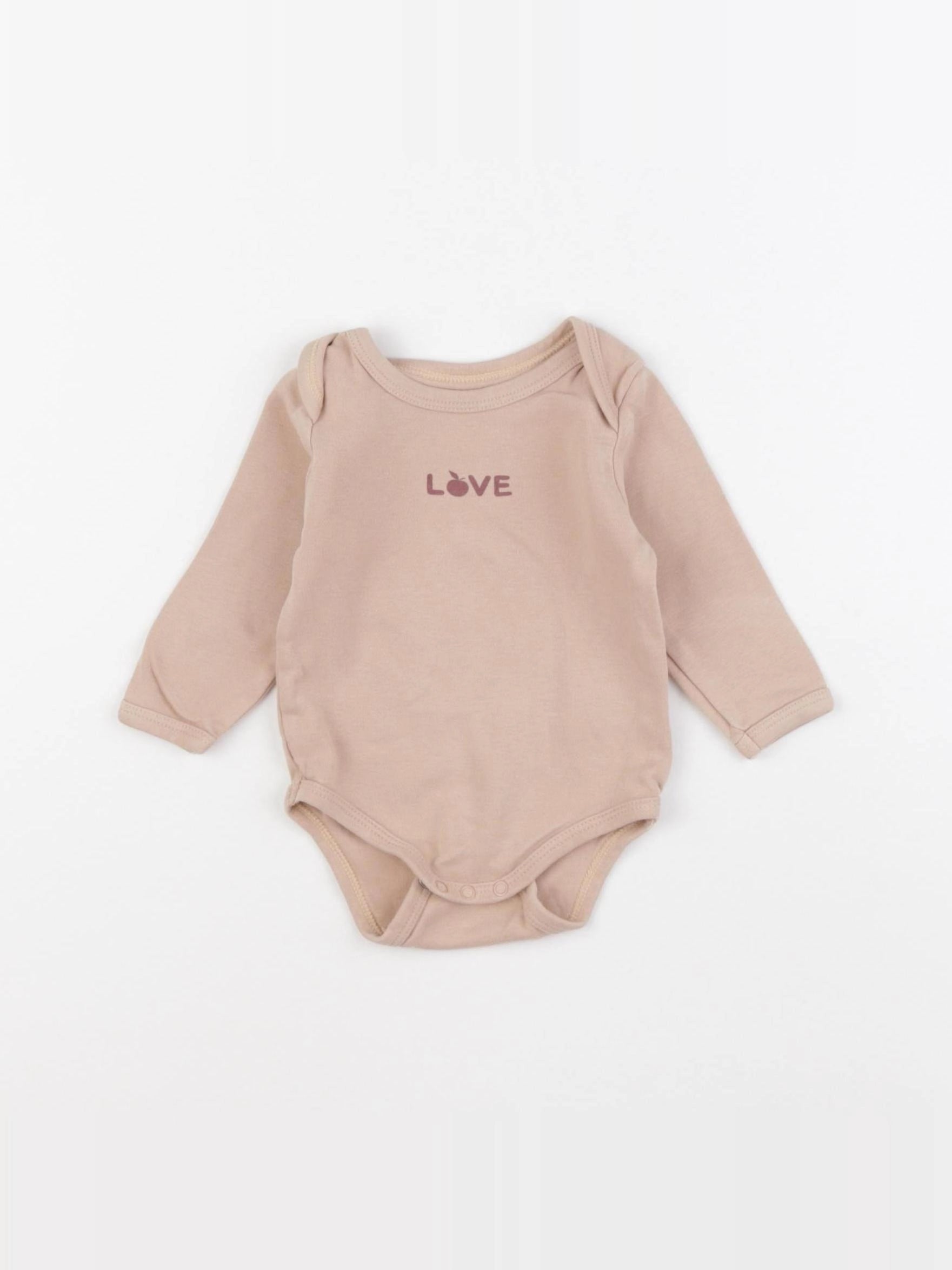 Vertbaudet - body rose - 6 mois