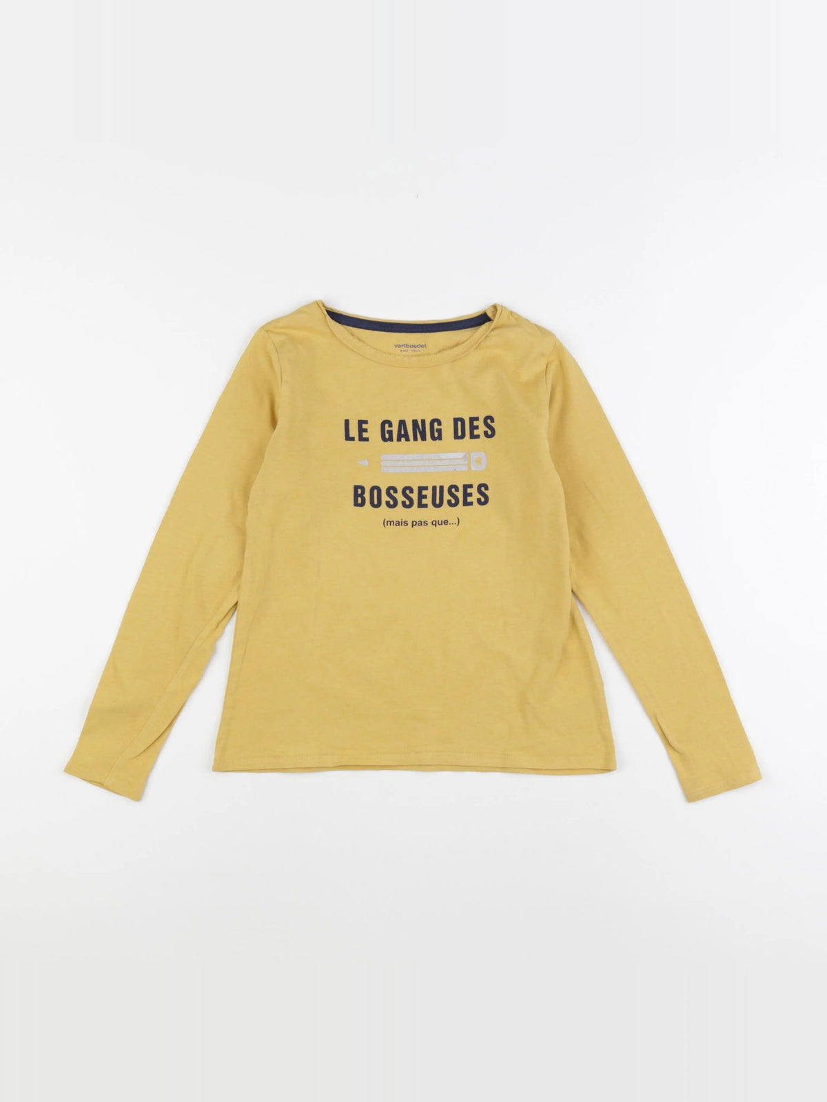 Vertbaudet - tee-shirt jaune - 8 ans