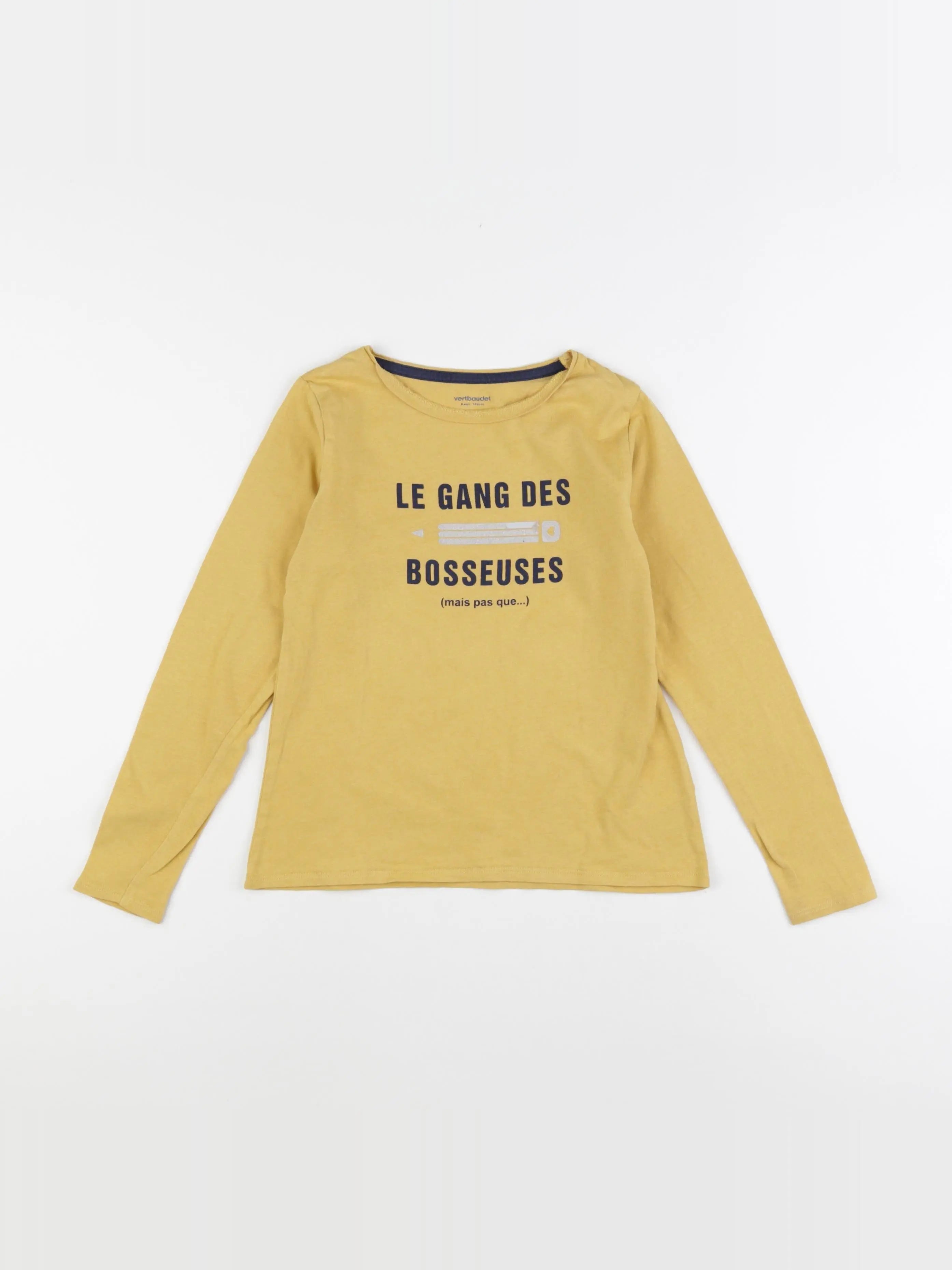 Vertbaudet - tee-shirt jaune - 8 ans