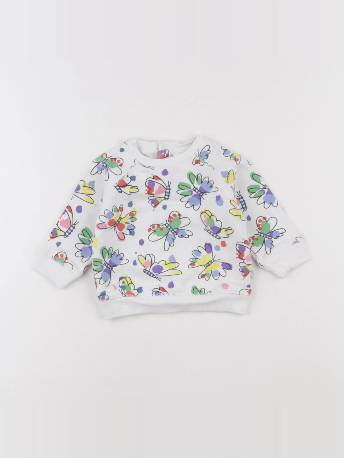 Stella McCartney Kids - sweat blanc - 6 mois