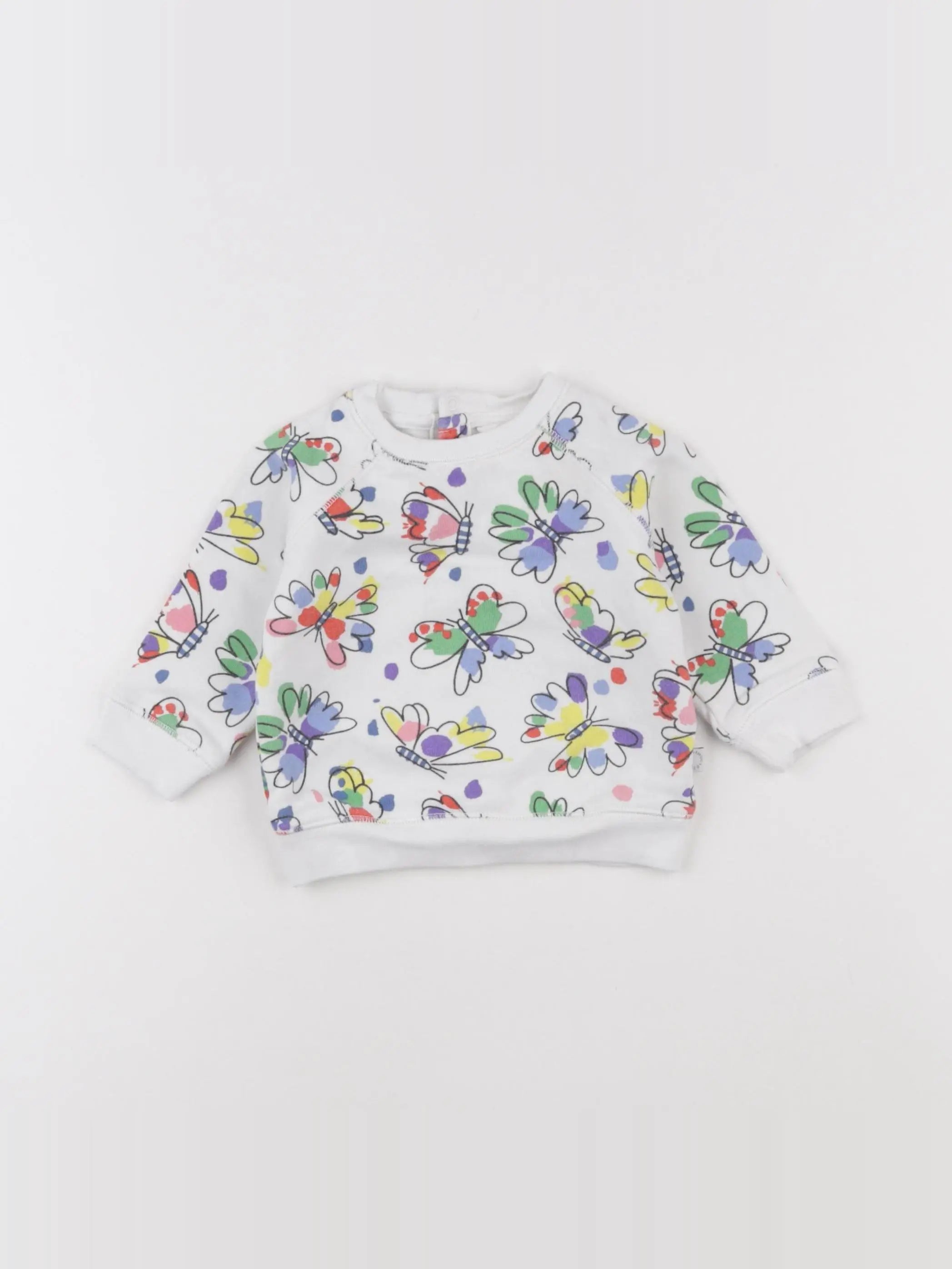 Stella McCartney Kids - sweat blanc - 6 mois