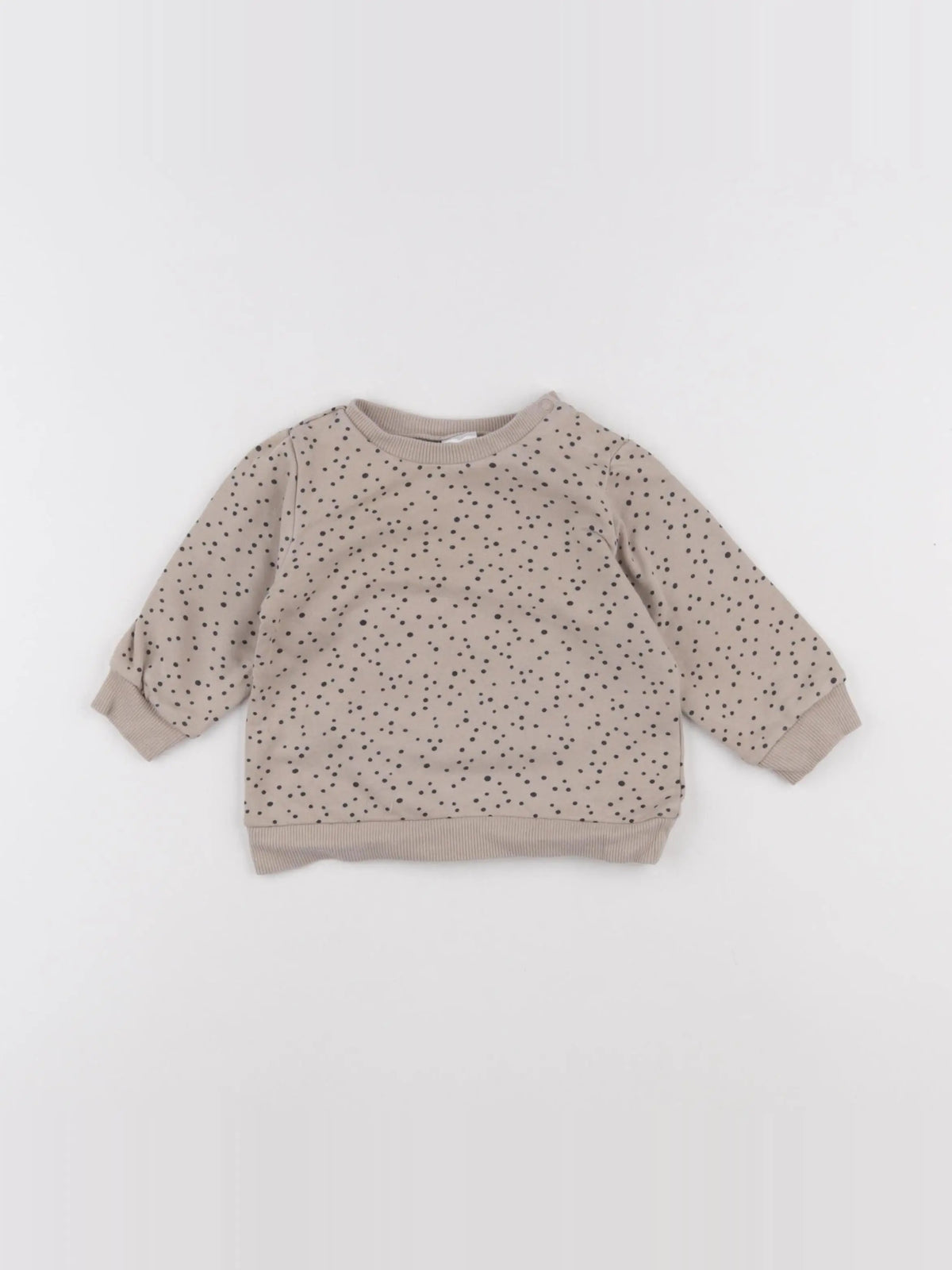 H&M - sweat marron - 6 mois