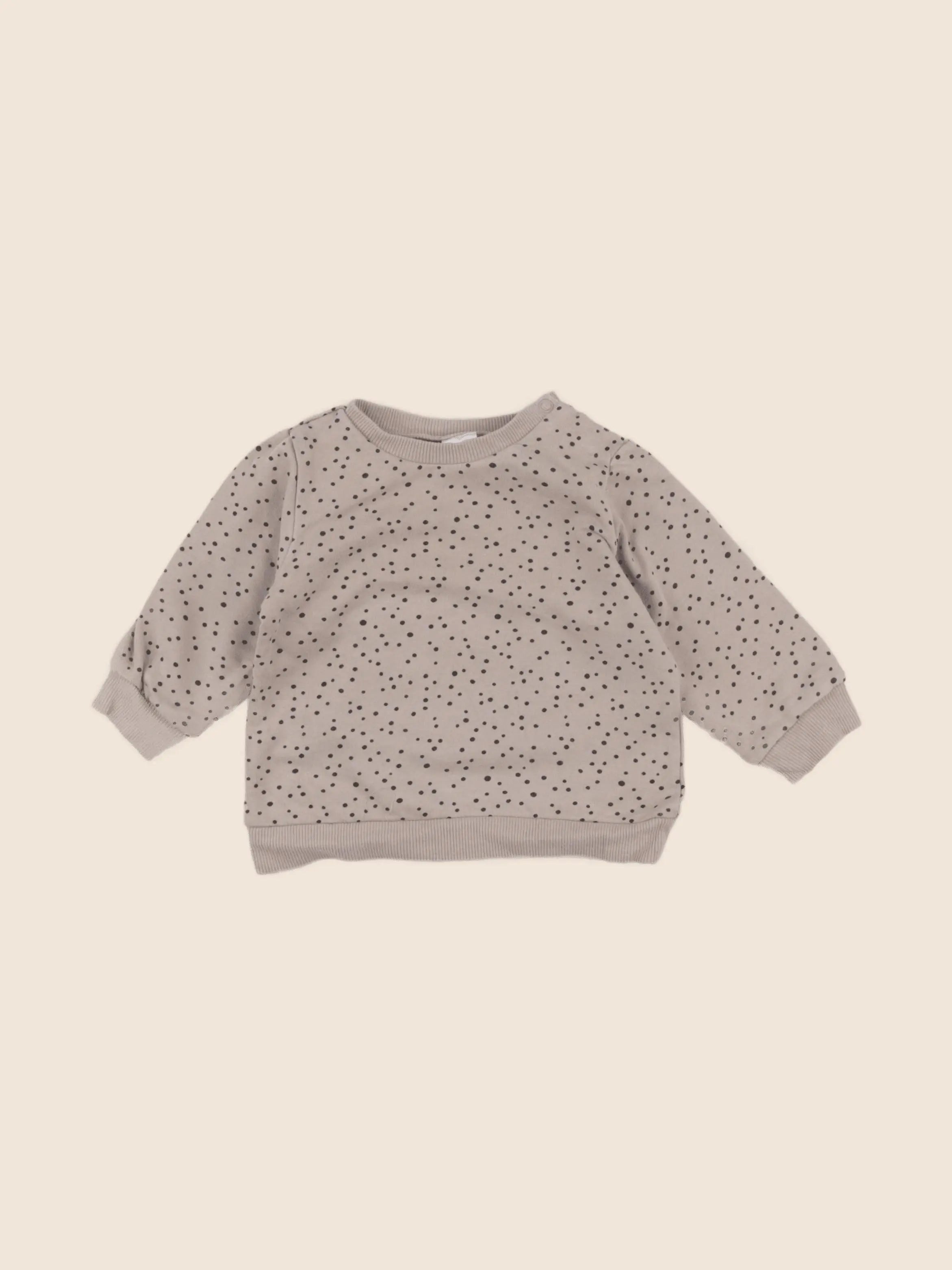 H&M - sweat marron - 6 mois