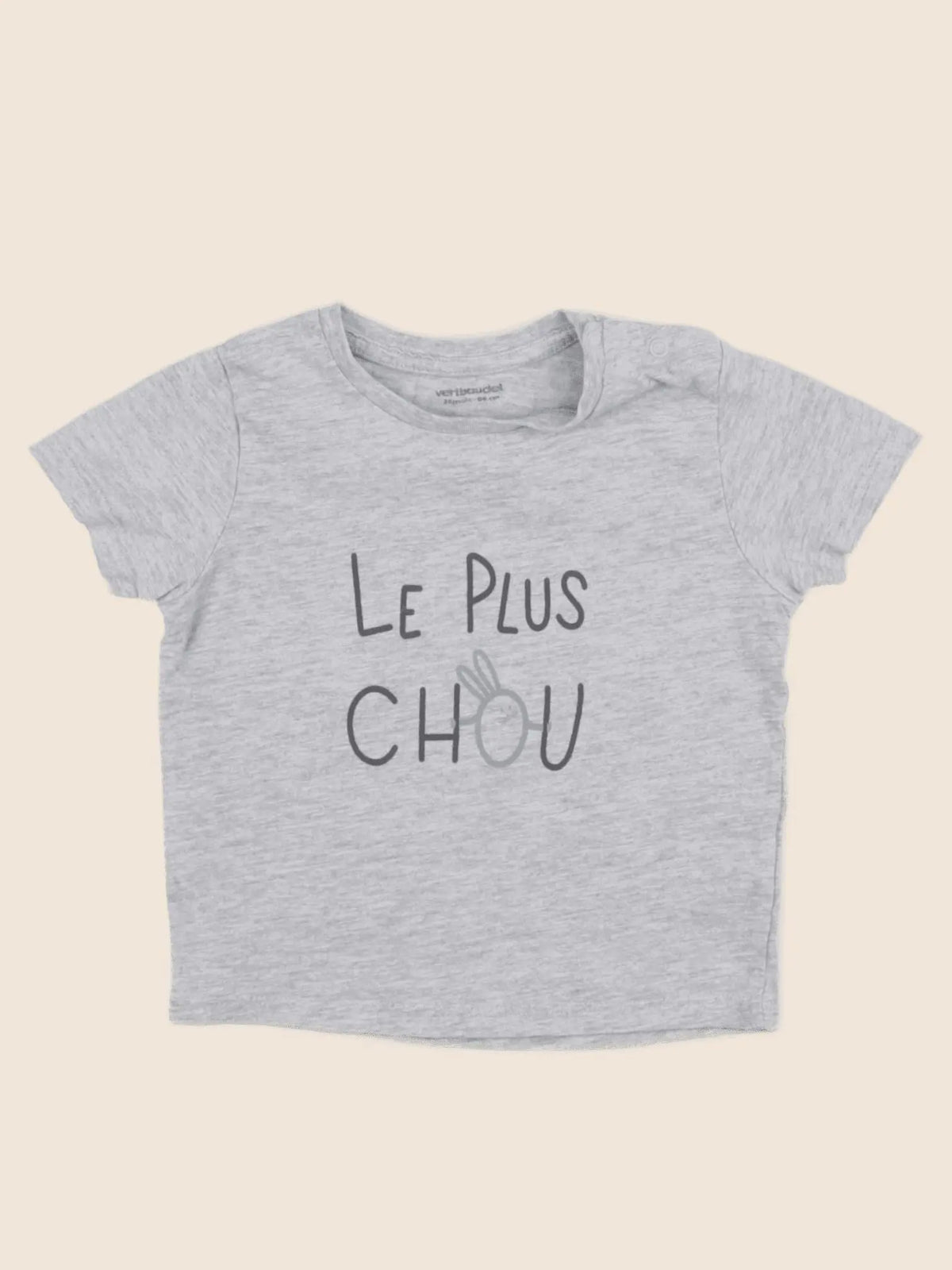 Vertbaudet - tee-shirt gris - 24 mois