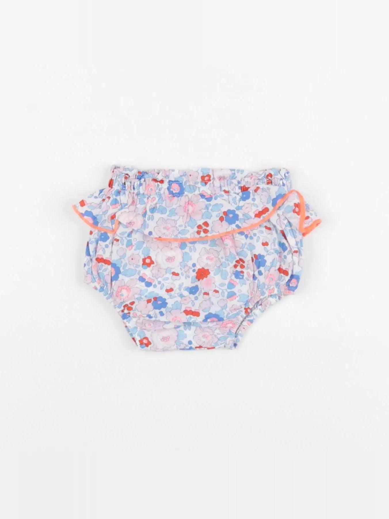 Jacadi - bloomer volants au dos, liberty multicolore - 3 mois