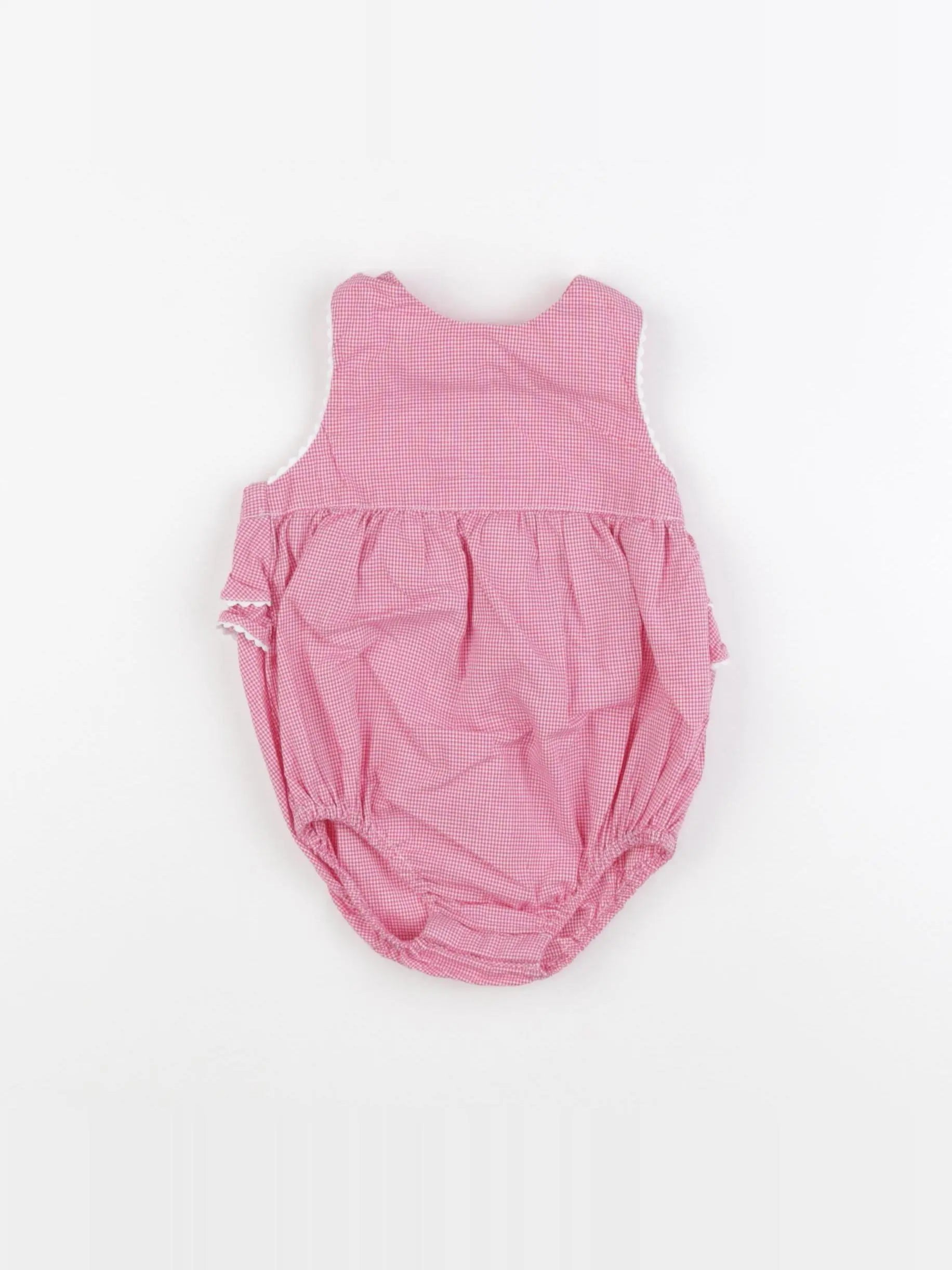 Jacadi - combinaison rouge, blanc - 6 mois