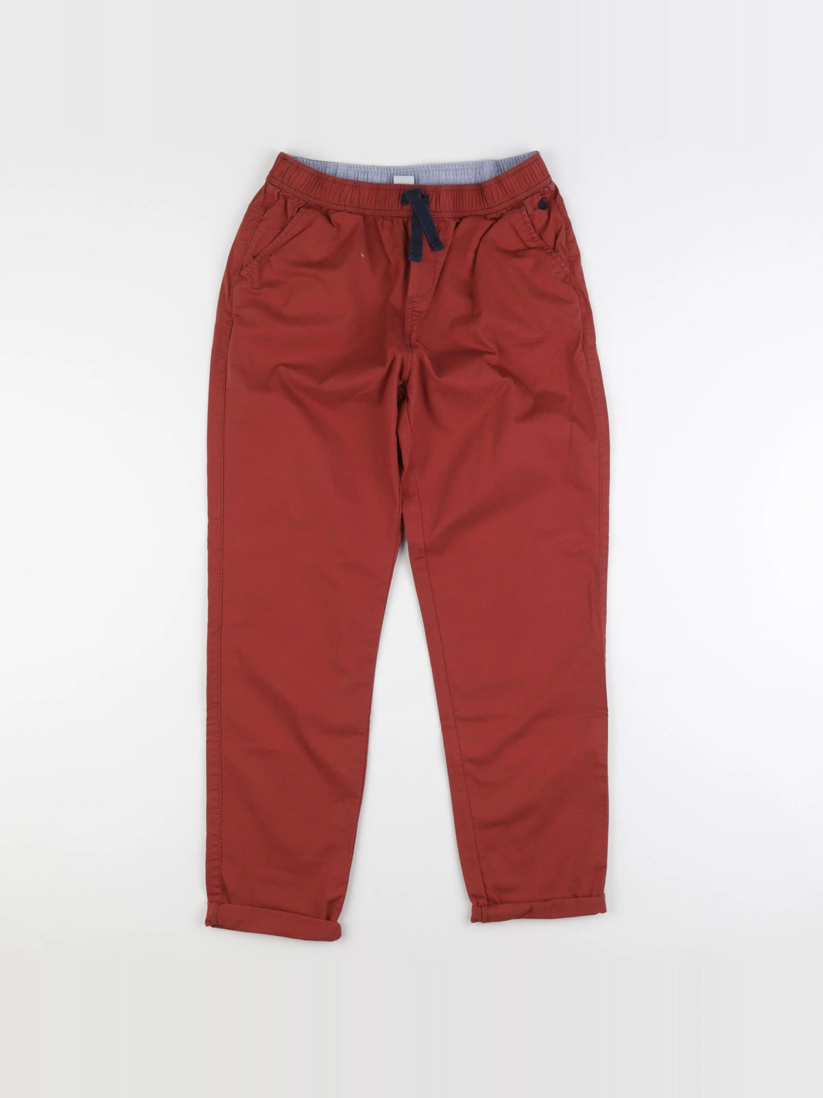 Petit Bateau - pantalon marron, rouge - 12 ans