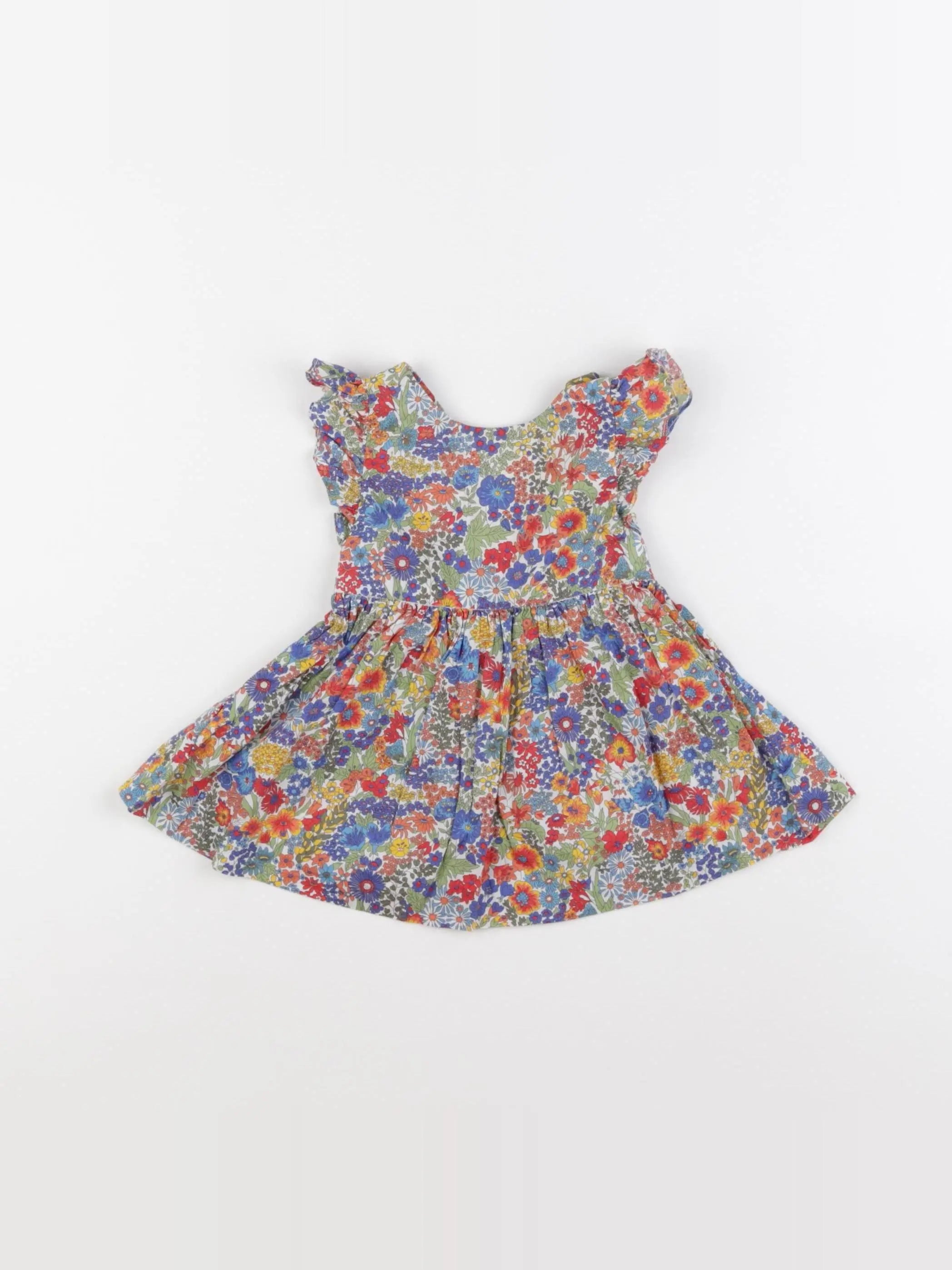 Jacadi - robe liberty multicolore - 6 mois