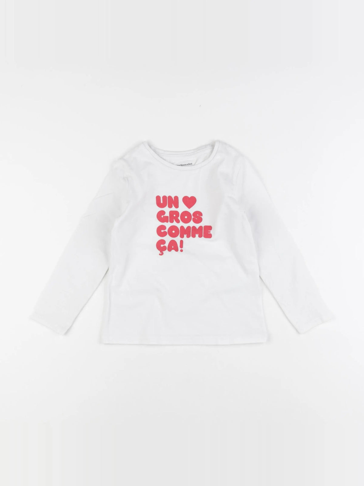 Vertbaudet - tee-shirt blanc - 4 ans