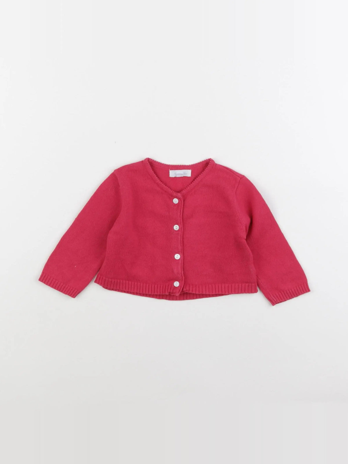 Acanthe - gilet rose - 6 mois