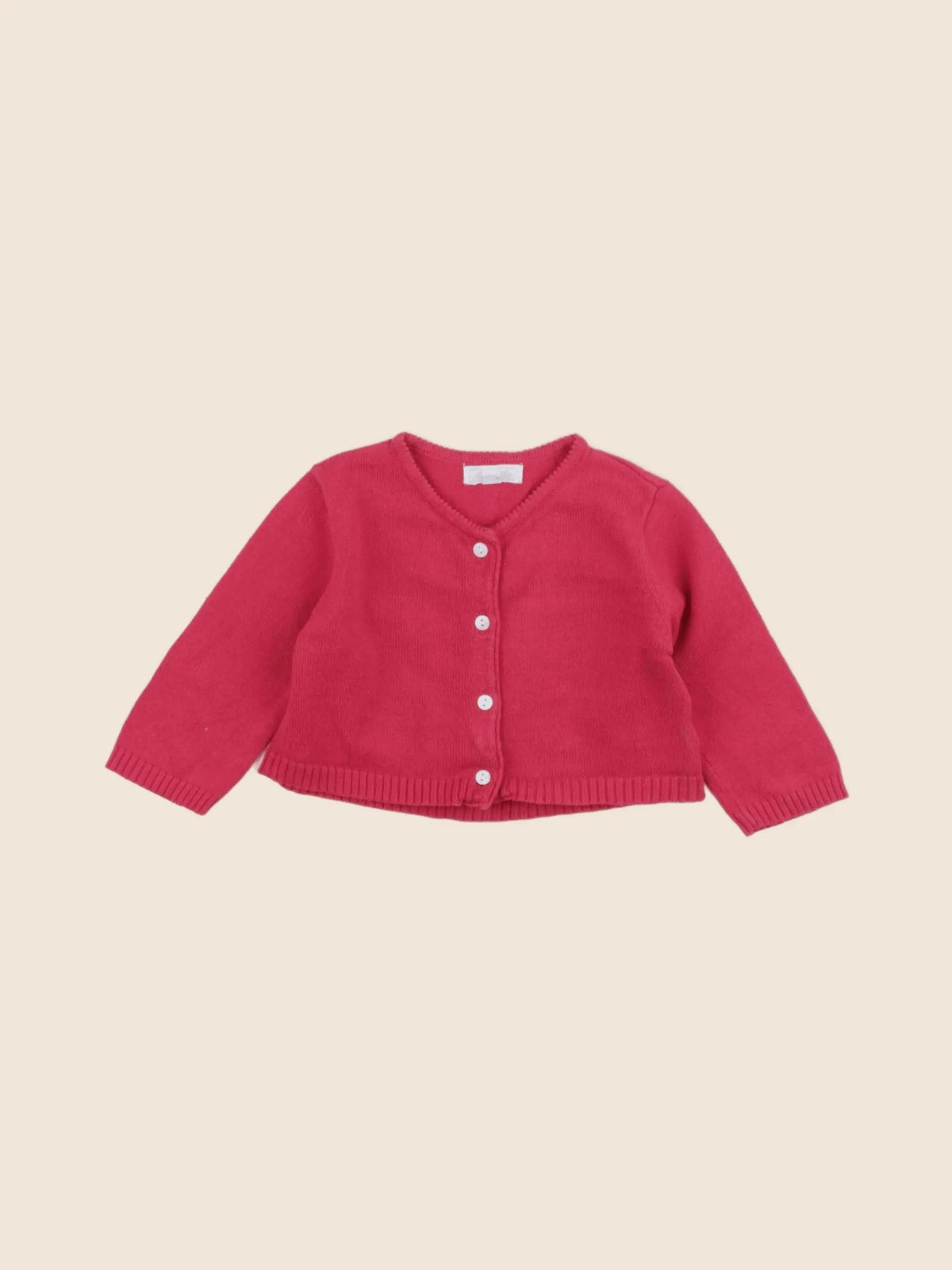 Acanthe - gilet rose - 6 mois