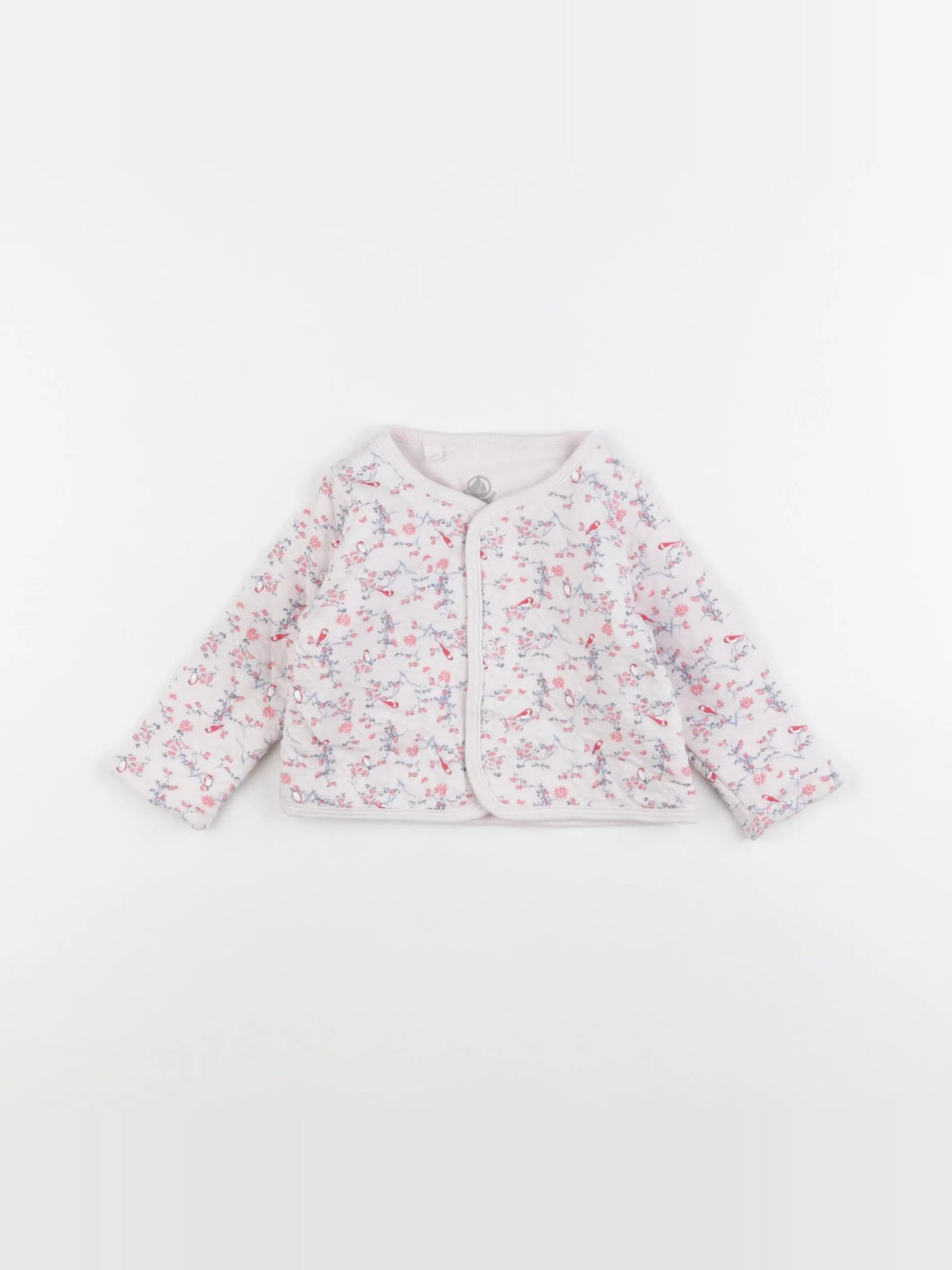 Petit Bateau - gilet rose - 6 mois