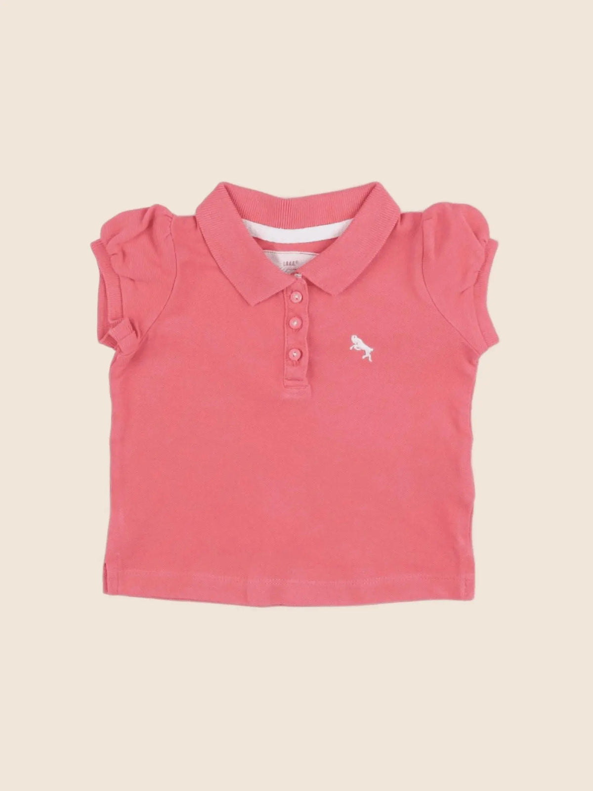 H&M - polo rose - 3/6 mois