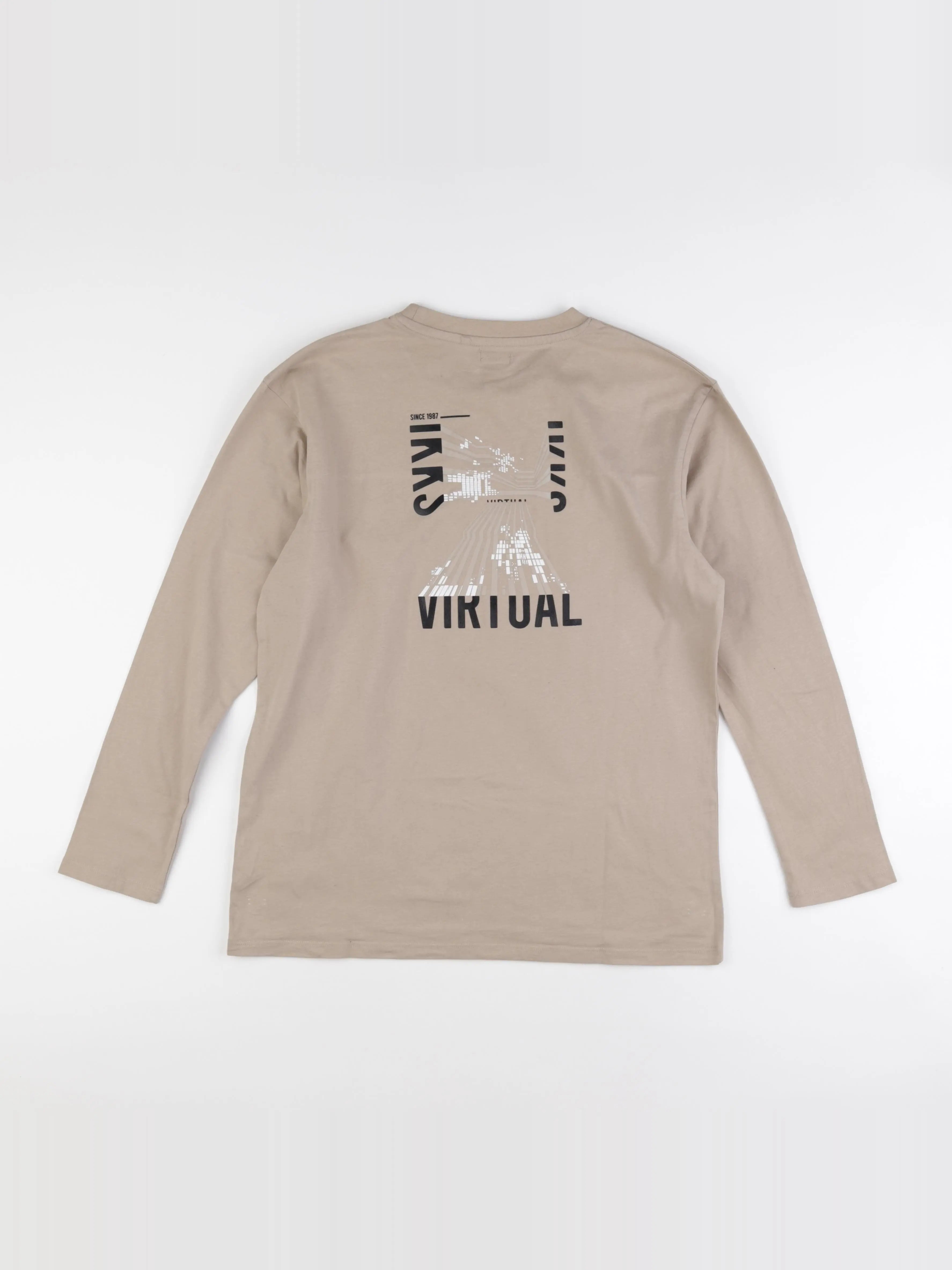 IKKS - tee-shirt imprimé au dos beige - 14 ans