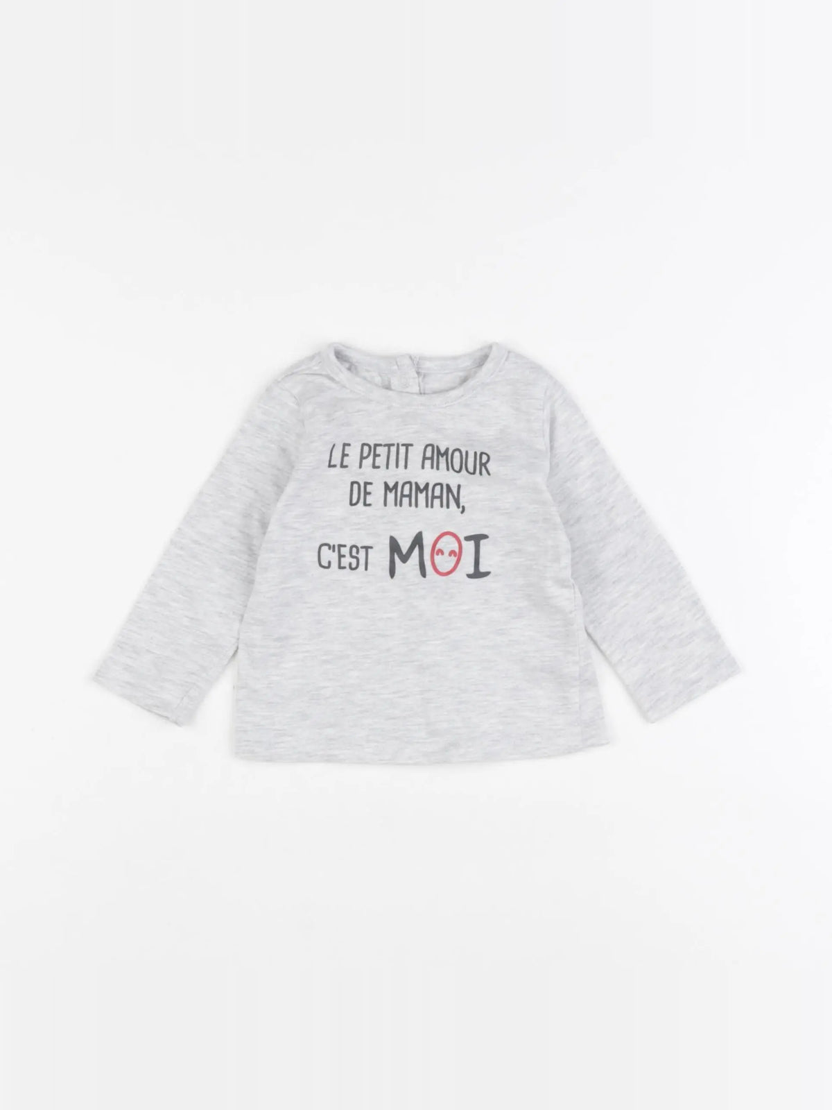 Vertbaudet - tee-shirt gris - 3 mois