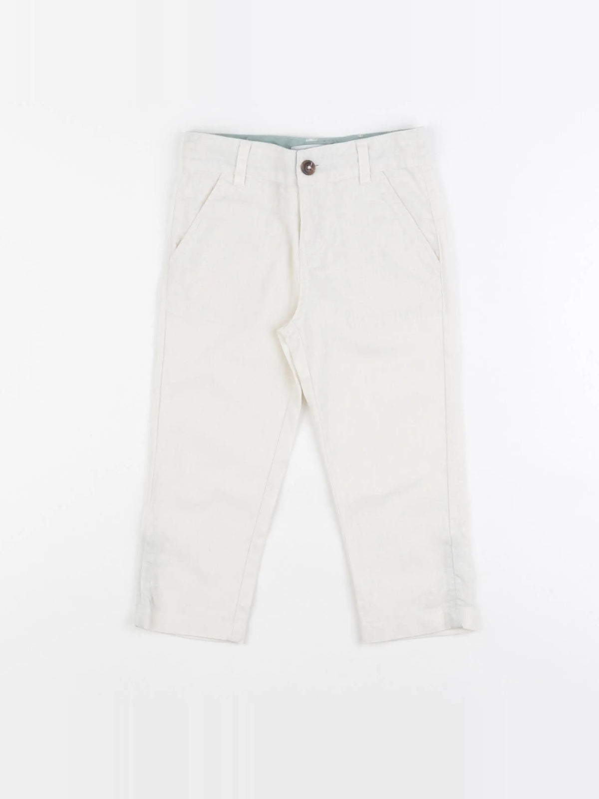 Vertbaudet - pantalon beige - 2 ans