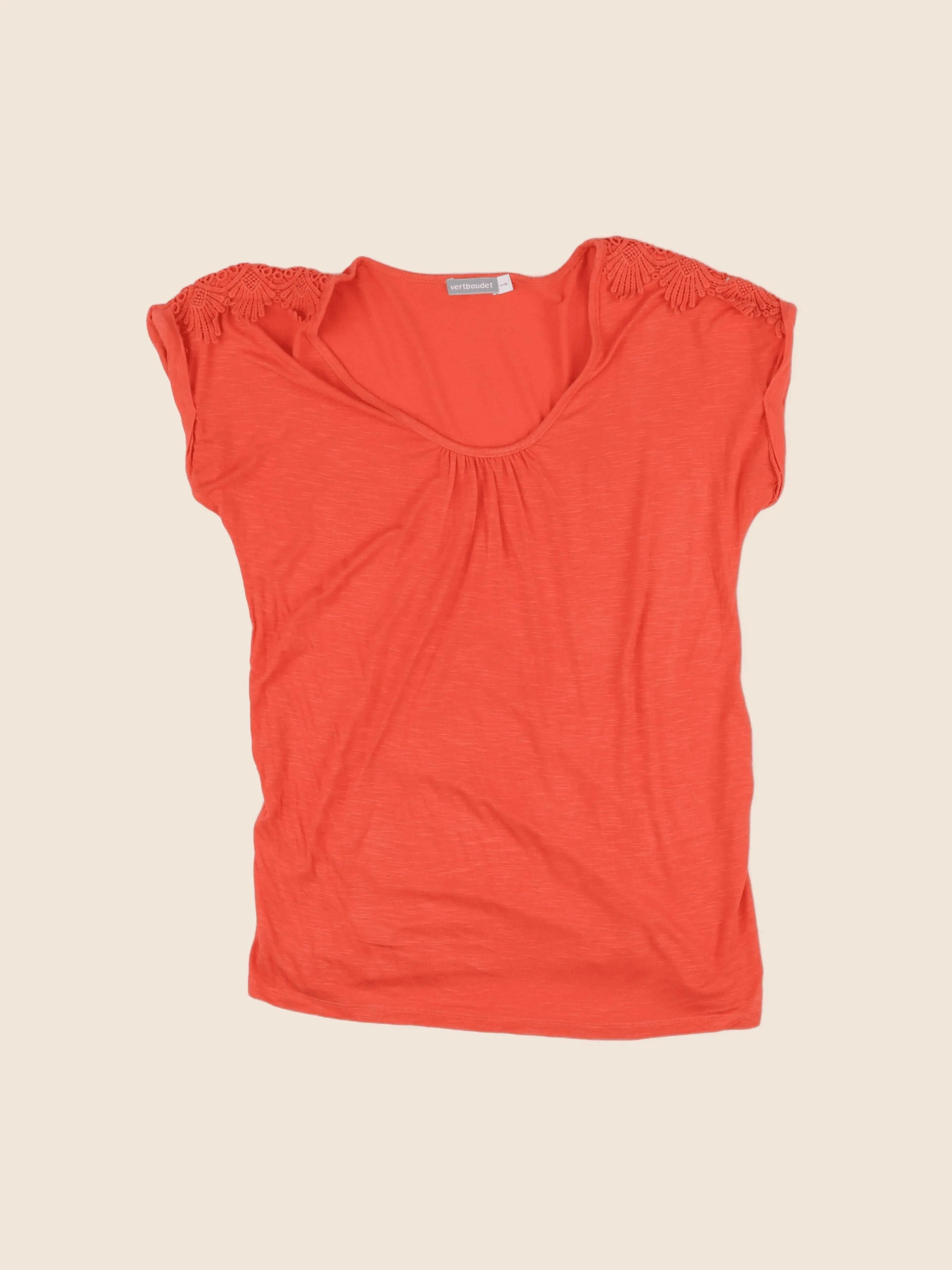 Vertbaudet - tee-shirt grossesse rouge - 34 à 36