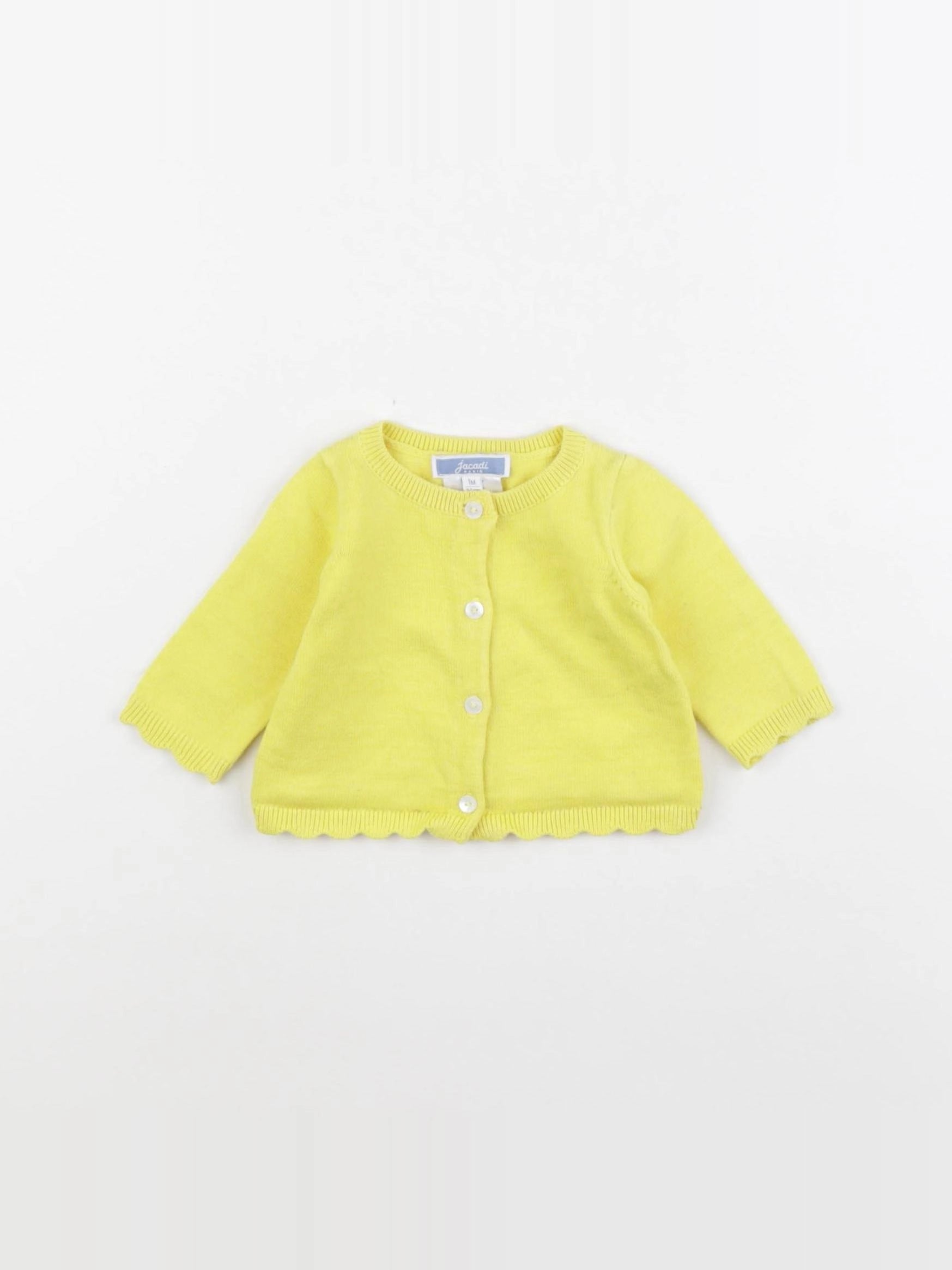 Jacadi - gilet jaune - 1 mois