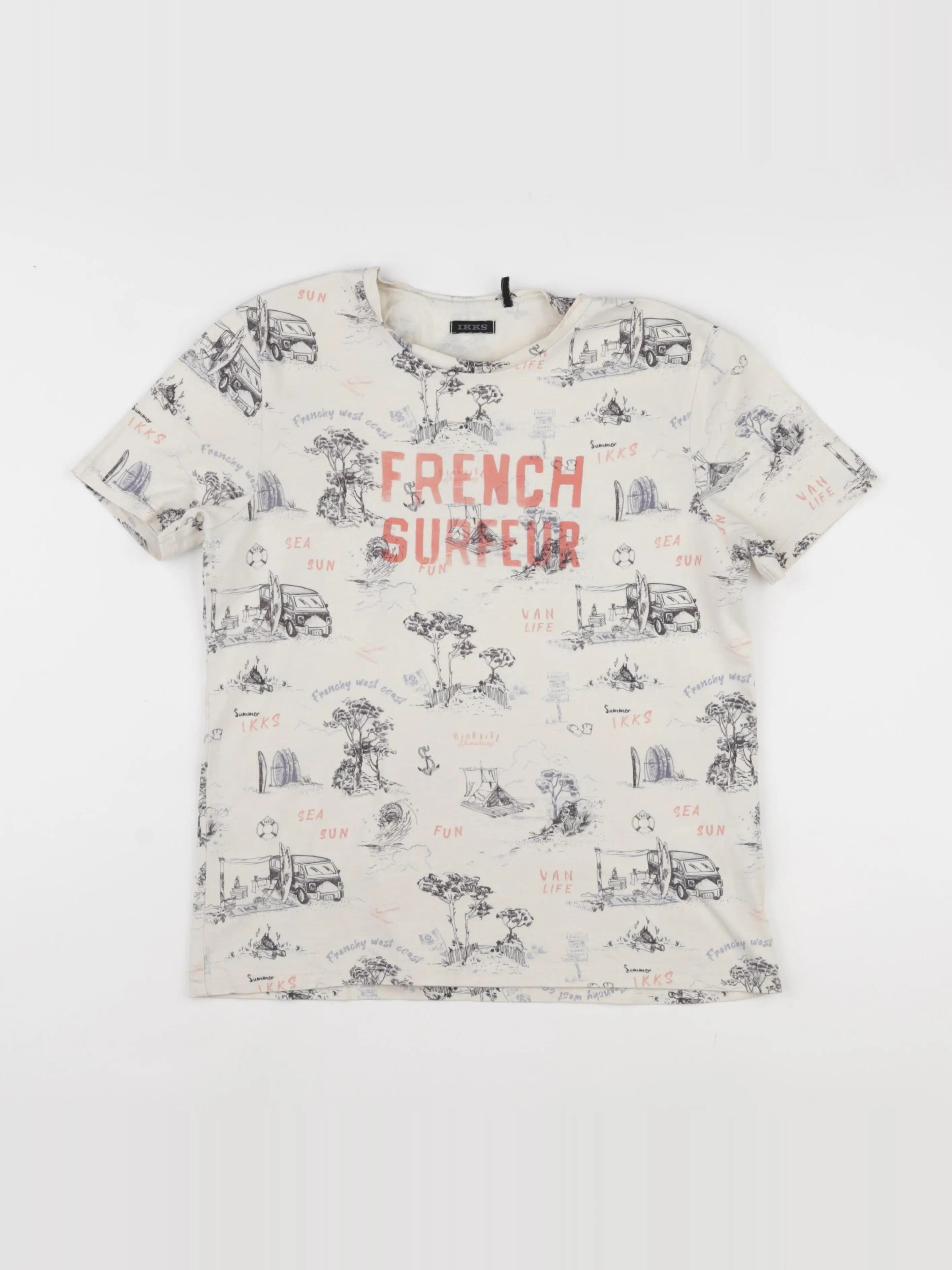 IKKS - tee-shirt multicolore - 12 ans