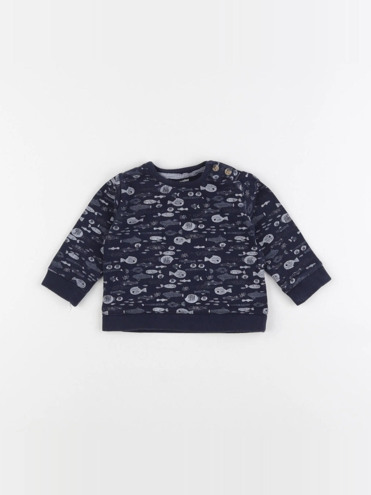 Vertbaudet - tee-shirt bleu - 6 mois