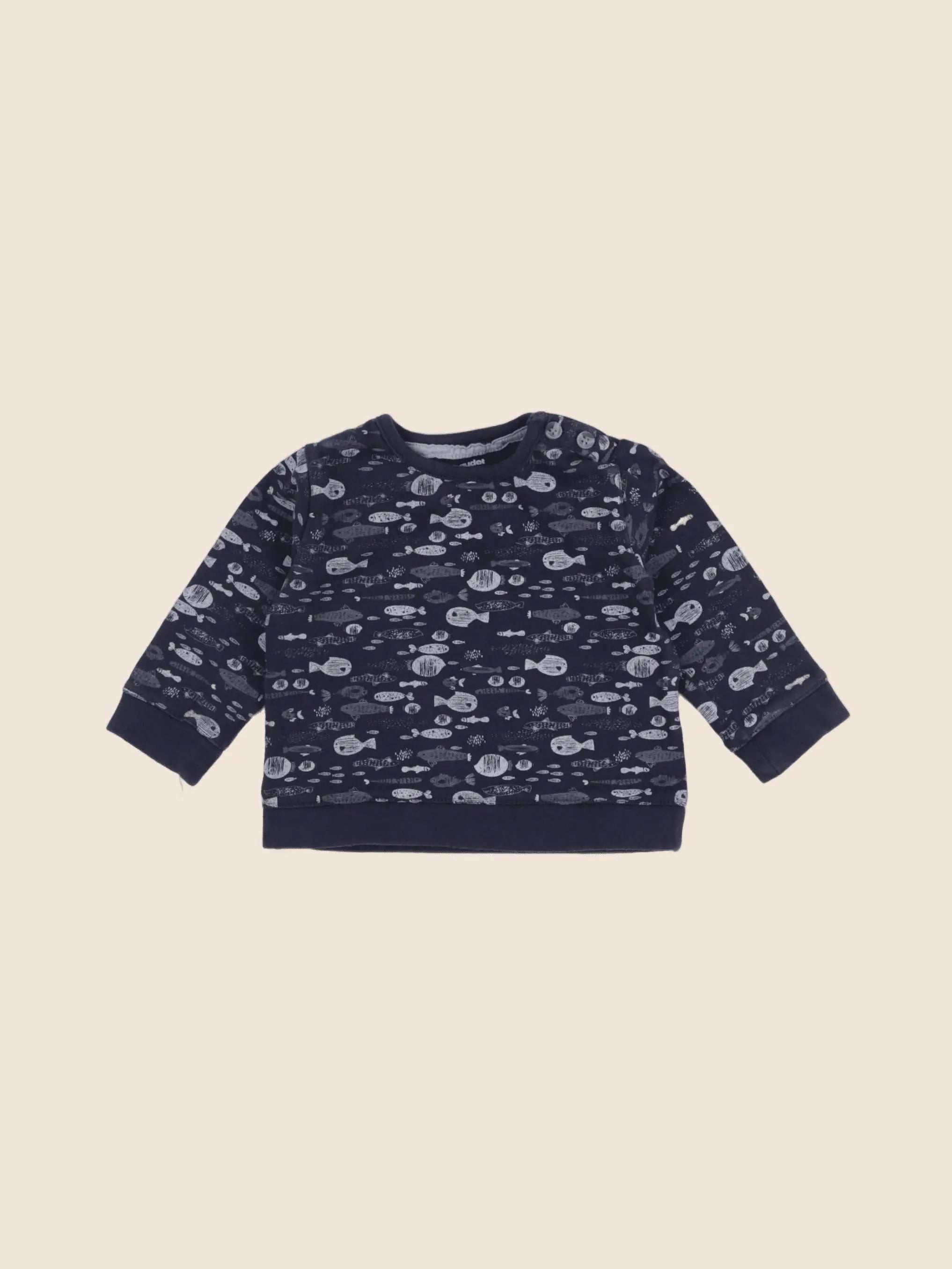 Vertbaudet - tee-shirt bleu - 6 mois