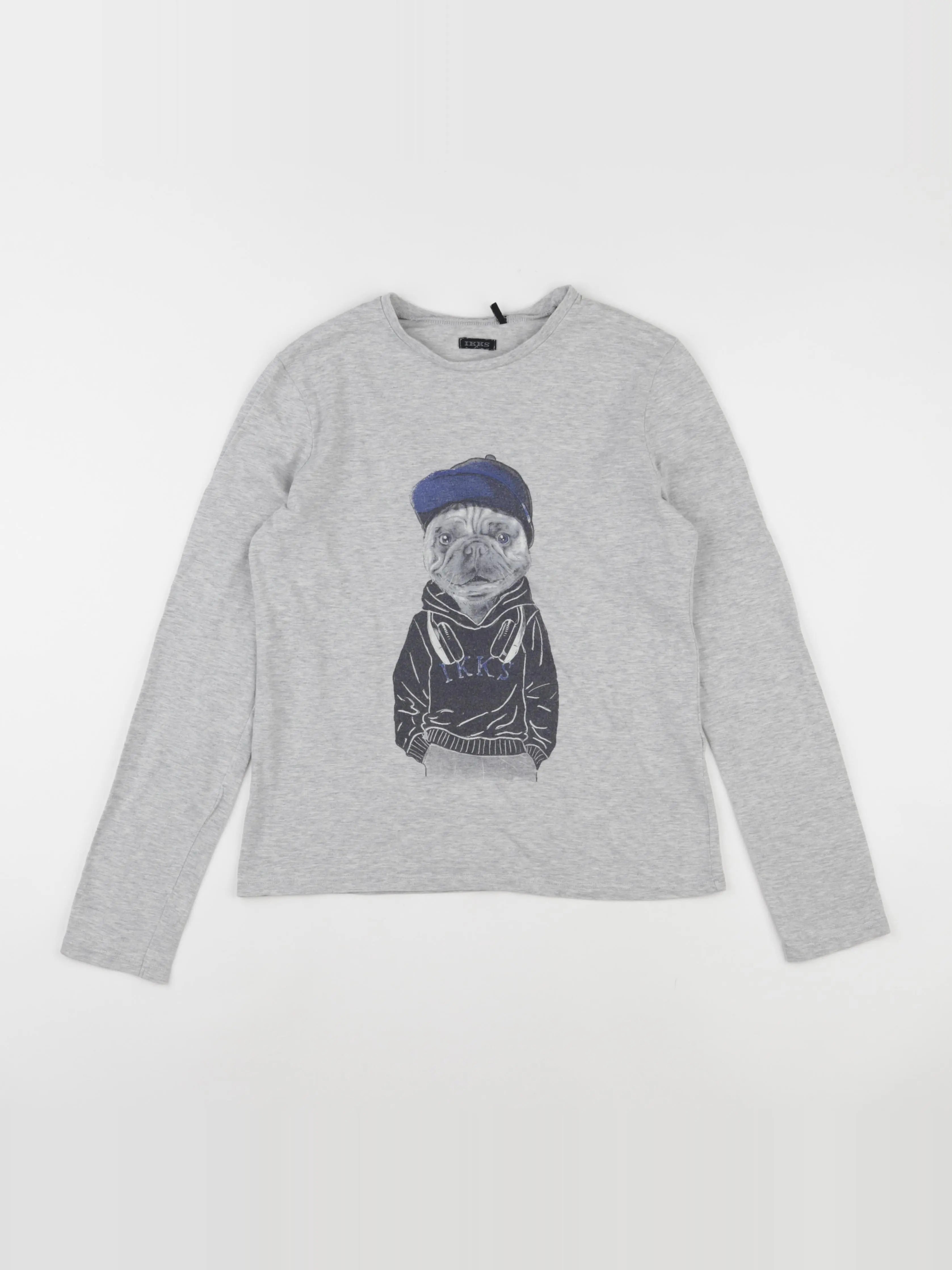 IKKS - tee-shirt gris - 12 ans