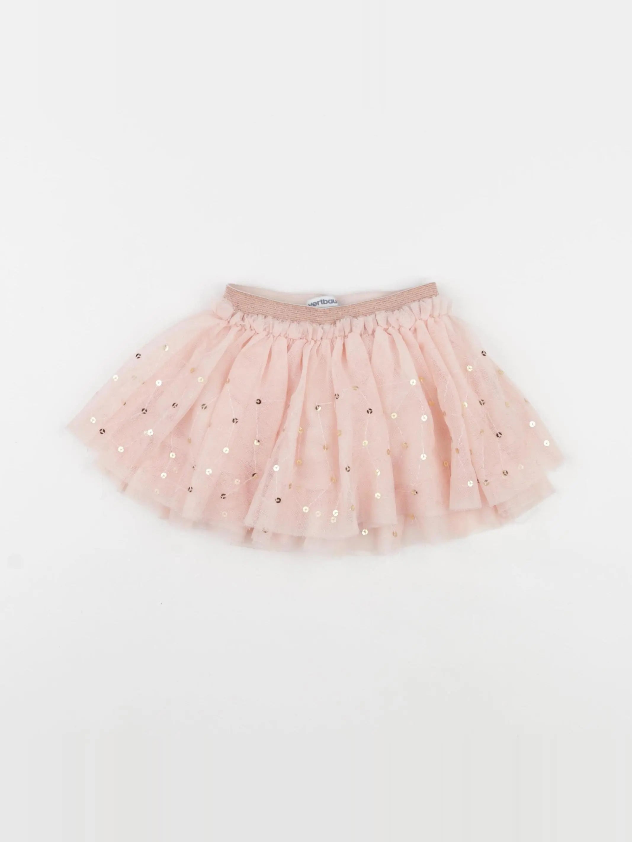 Vertbaudet - jupe rose - 12 mois
