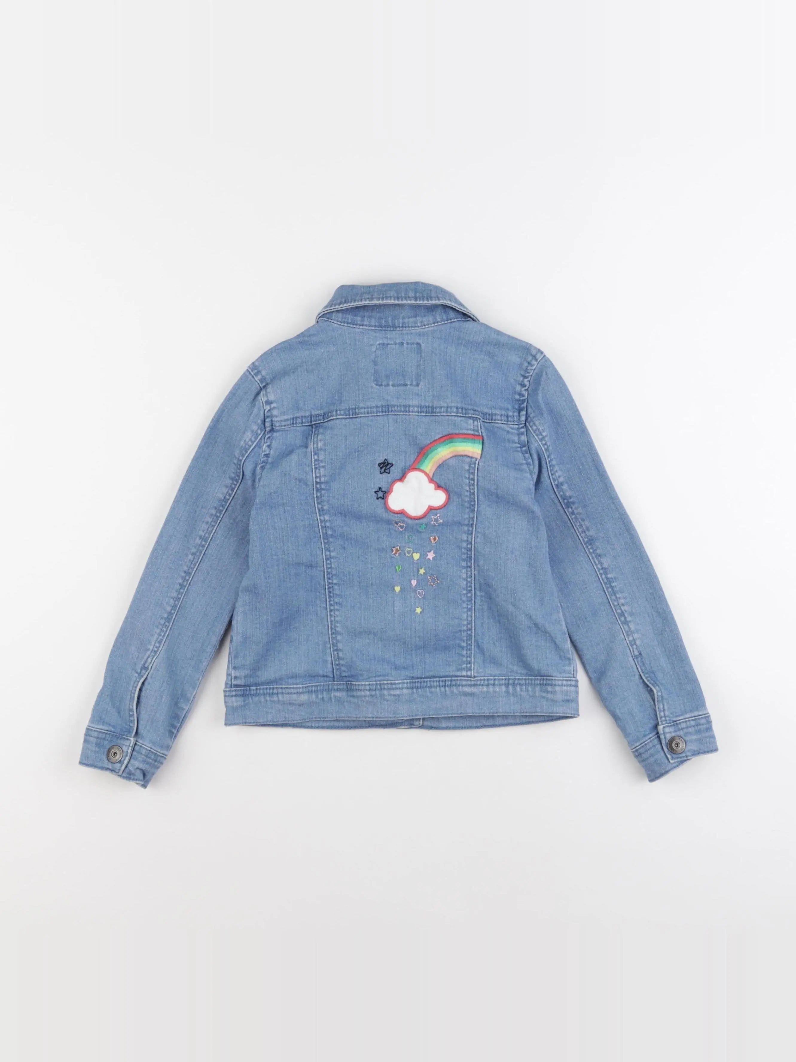 Vertbaudet - veste imprimé au dos bleu - 6 ans