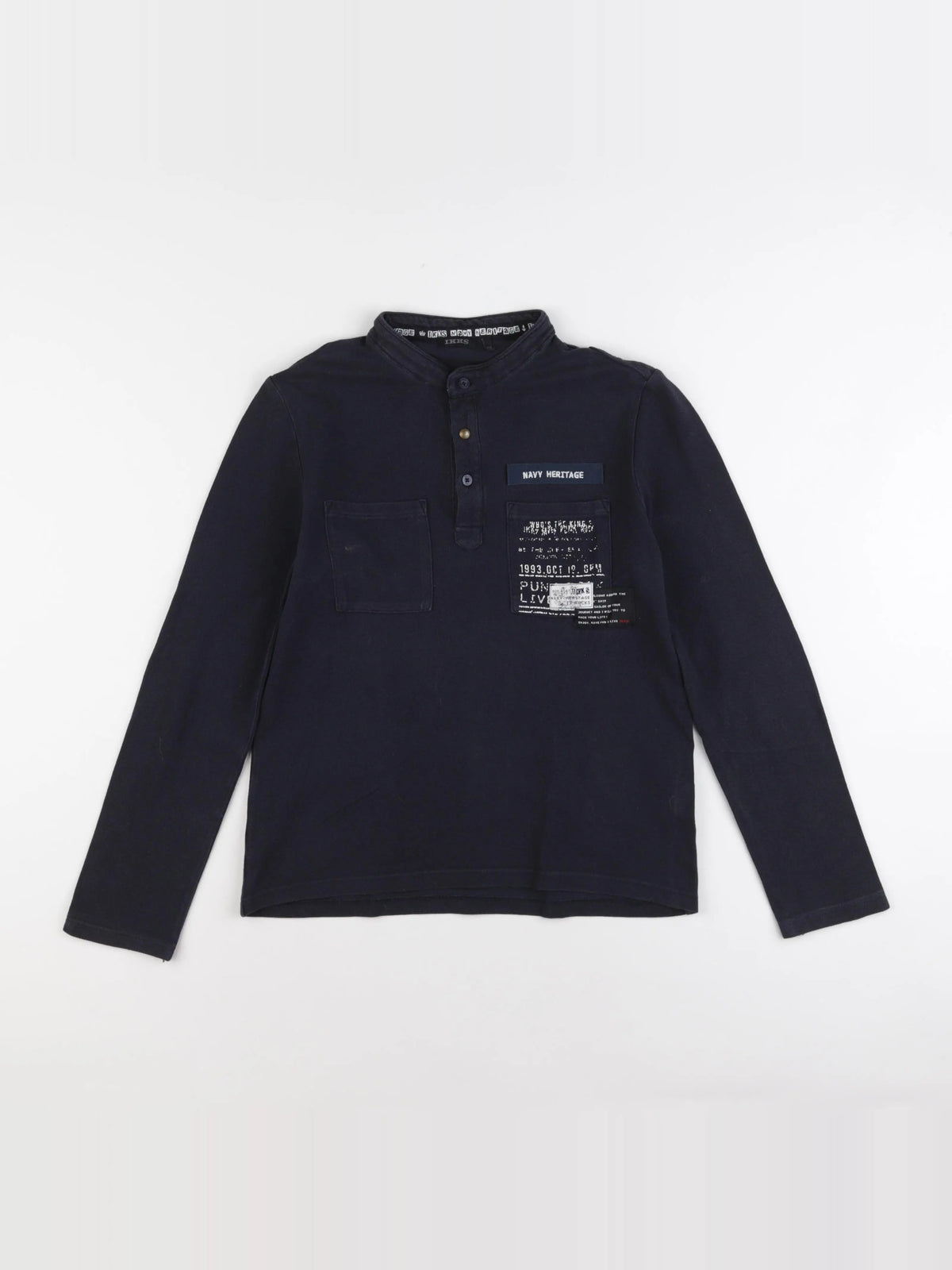 IKKS - polo bleu - 10 ans