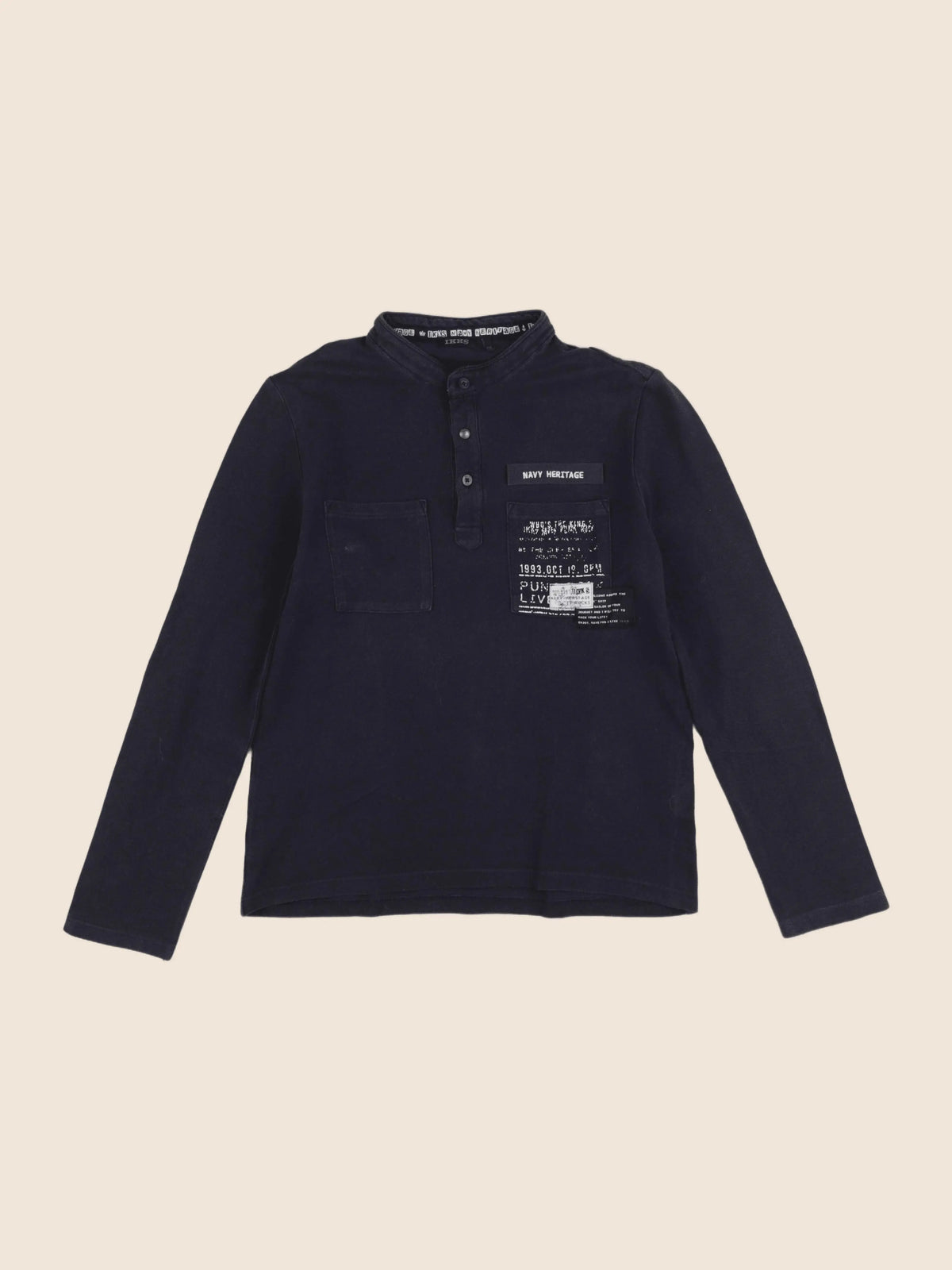 IKKS - polo bleu - 10 ans