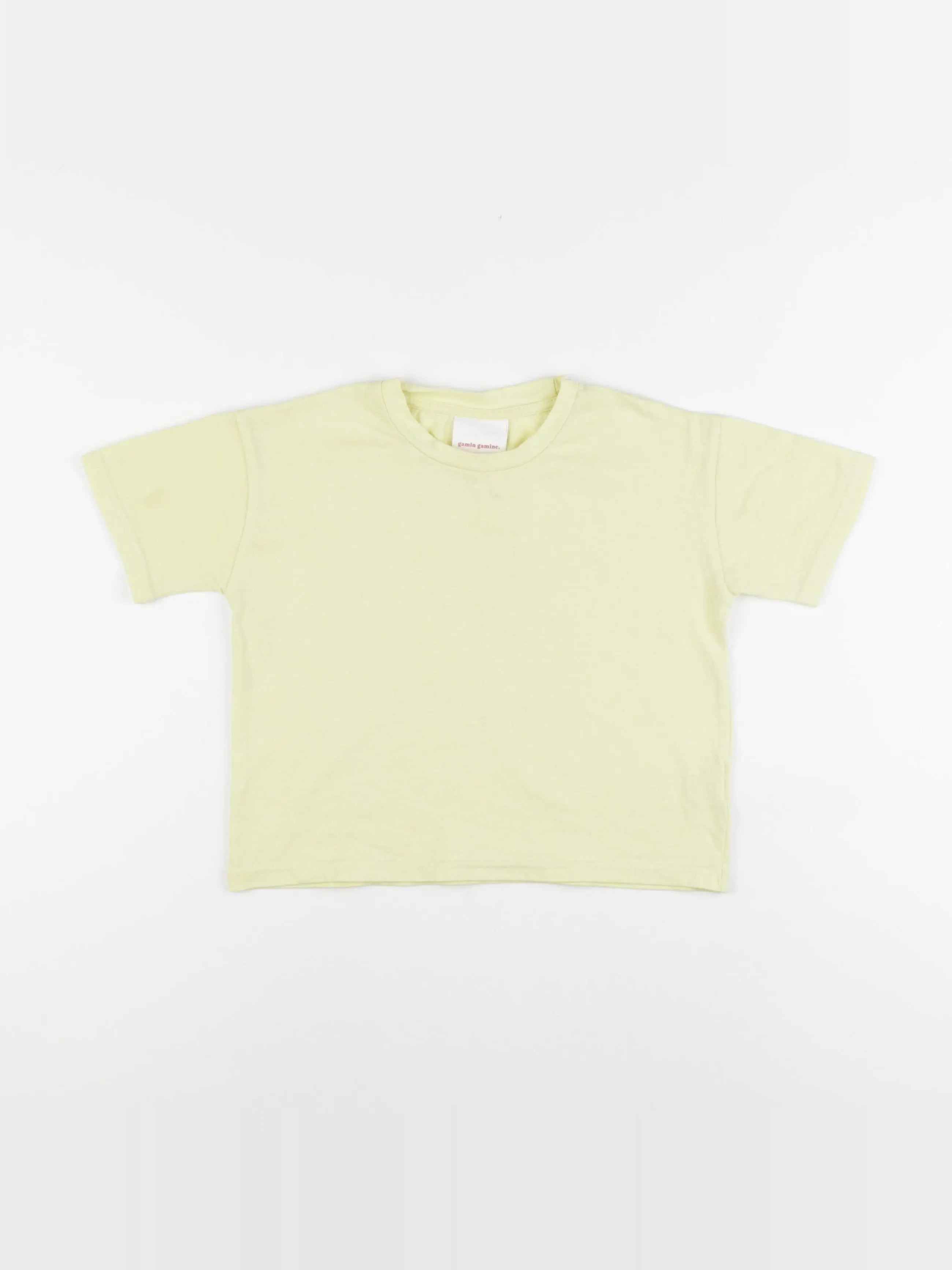 Gamin gamine - tee-shirt jaune - 2 ans