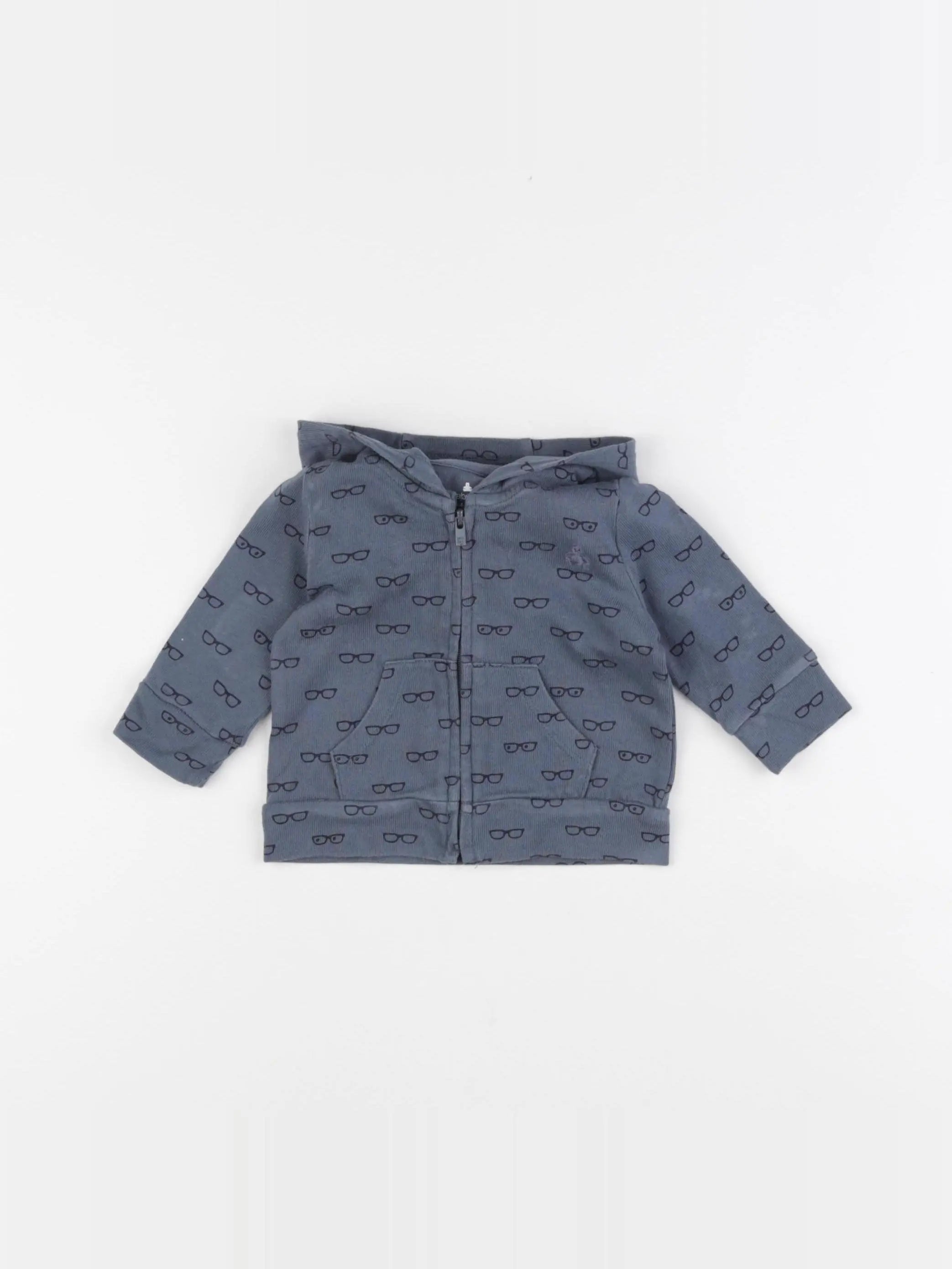 GAP - sweat bleu - 1/3 mois