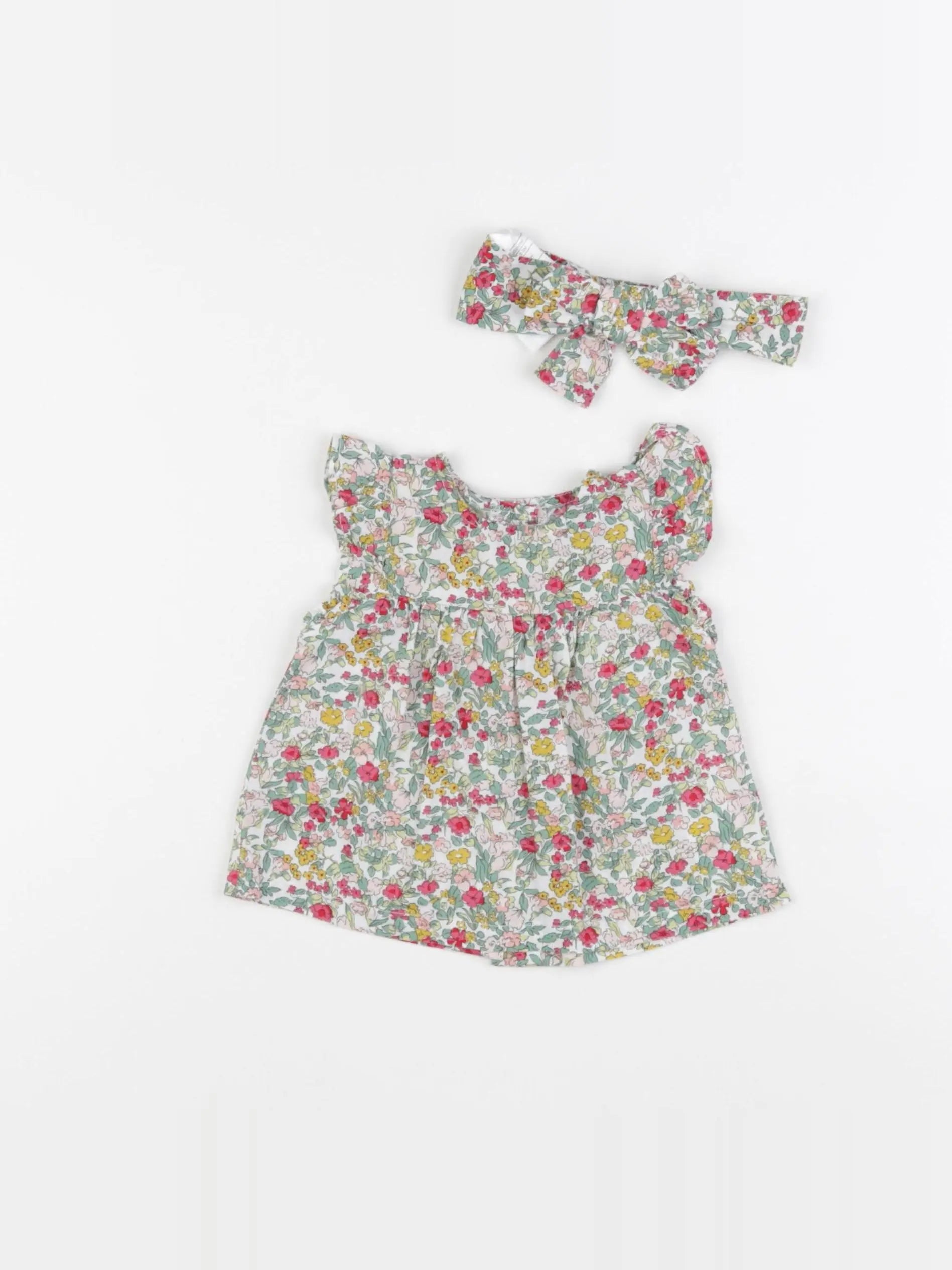 Vertbaudet - blouse multicolore - 3 mois