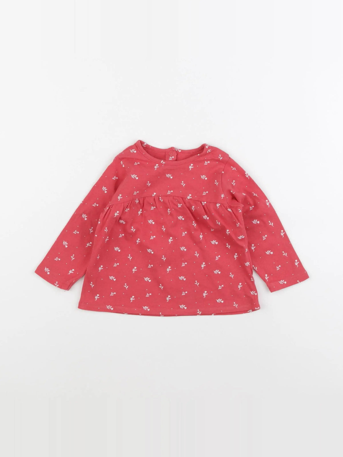 Vertbaudet - tee-shirt rose - 12 mois