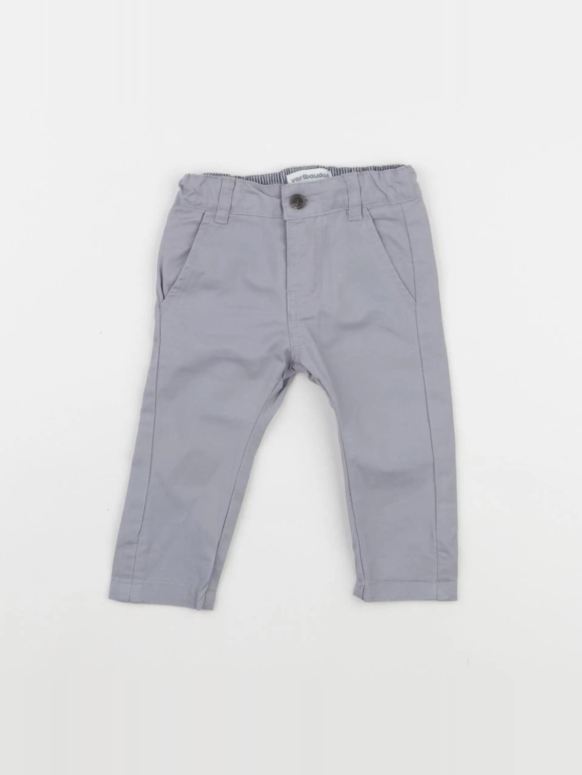 Vertbaudet - pantalon gris - 3 mois